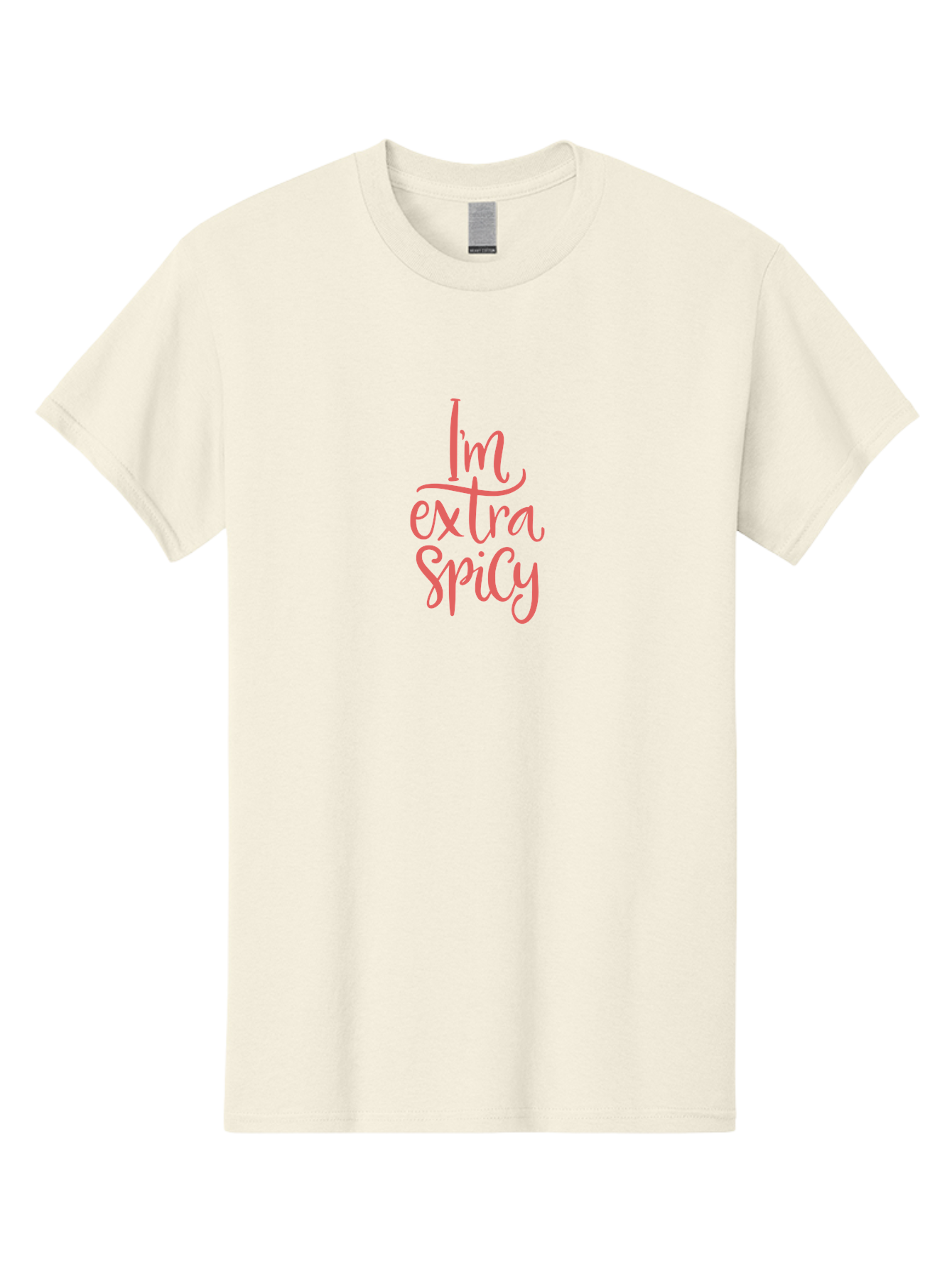I-M-Extra-Spicy-2 Men'S Graphic Tee, 100% Cotton, Comfortable Casual Summer Wear, Machine Washable, Fun Phrase, Quirky Quote, Pink Text, Funny Saying, Sassy Statement, Bold Typography, Motivational Phrase, Attitude Adjustment - Aaa259 11