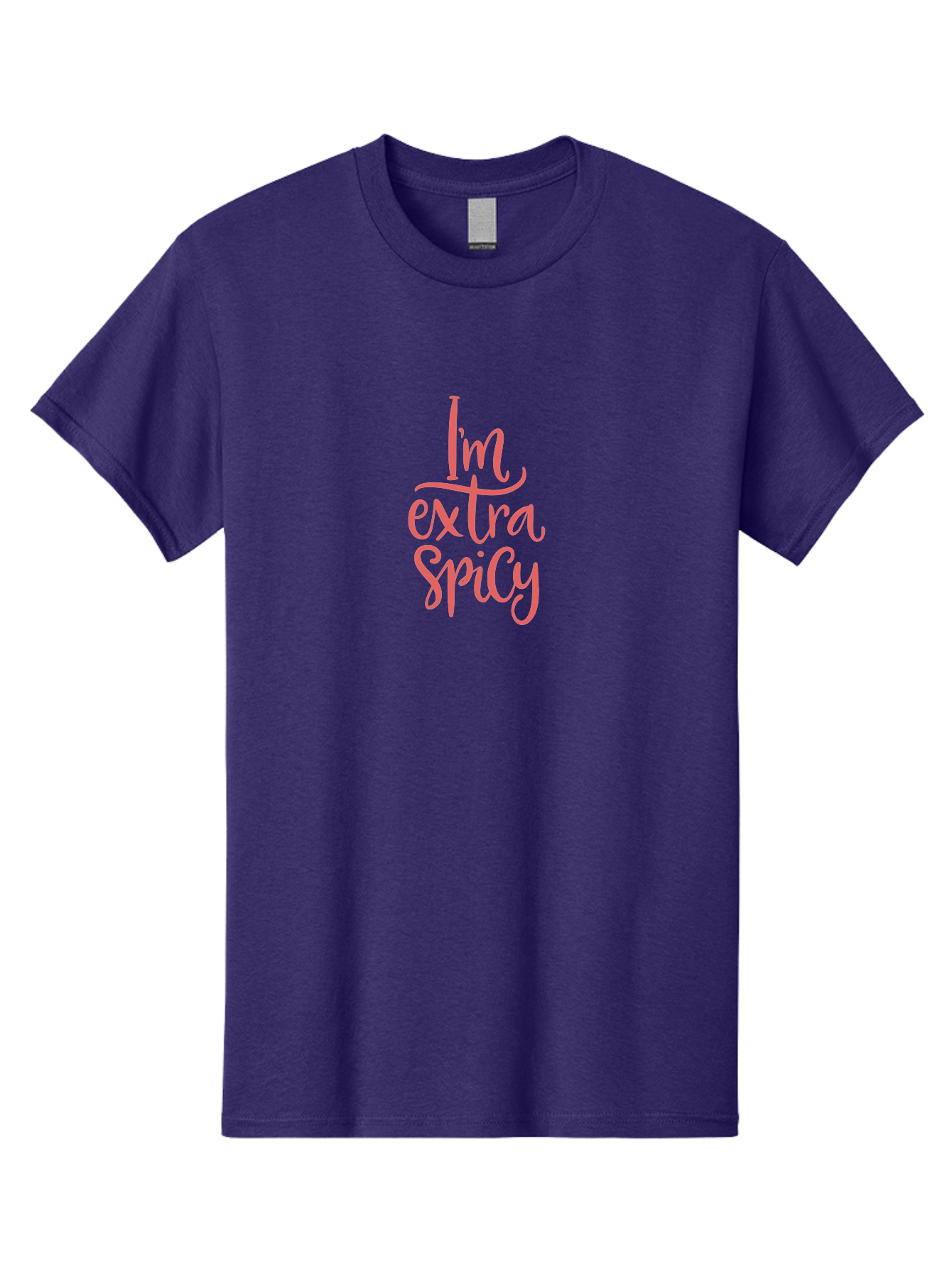 I-M-Extra-Spicy-2 Men'S Graphic Tee, 100% Cotton, Comfortable Casual Summer Wear, Machine Washable, Fun Phrase, Quirky Quote, Pink Text, Funny Saying, Sassy Statement, Bold Typography, Motivational Phrase, Attitude Adjustment - Aaa259 25