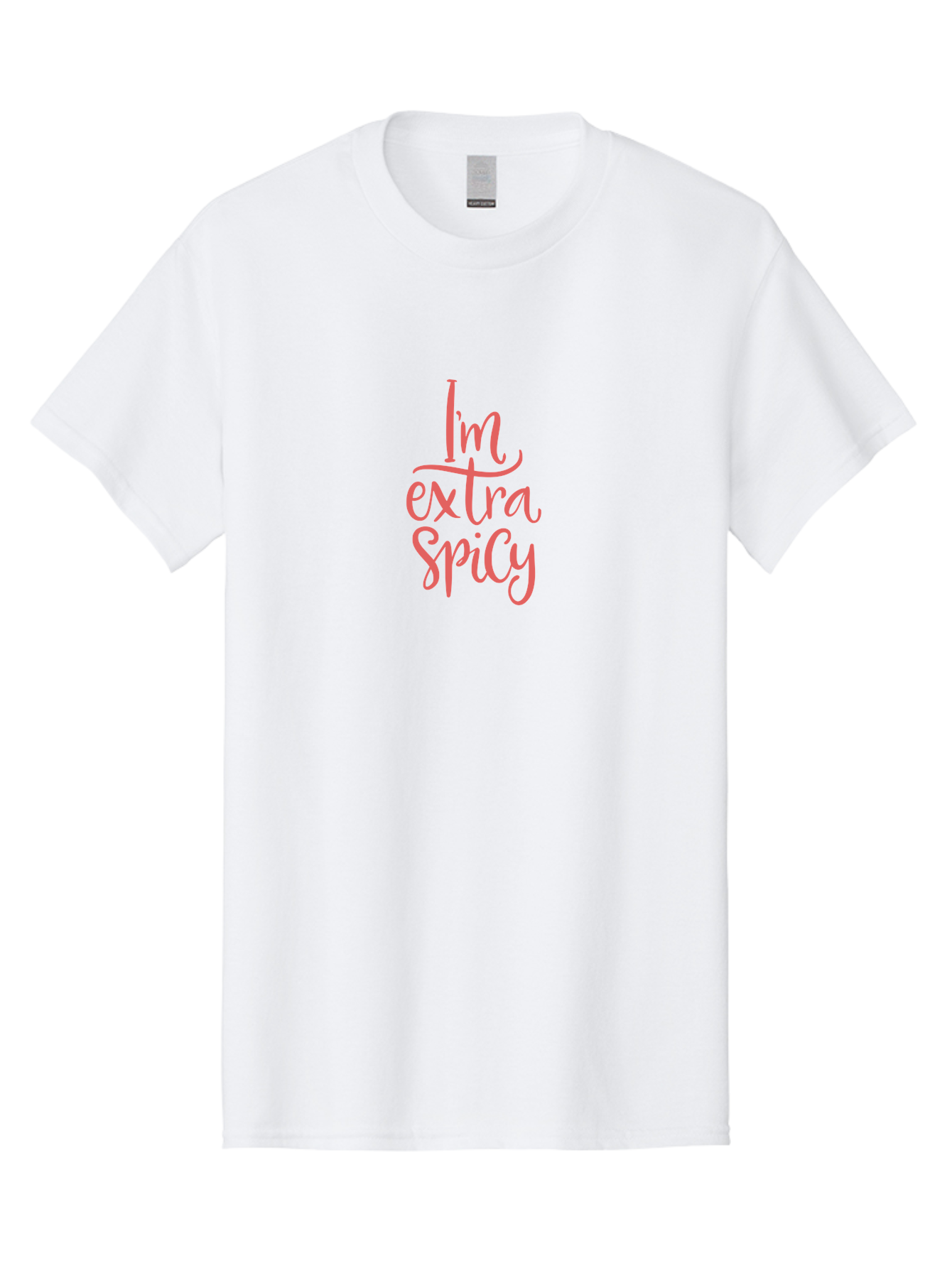 I-M-Extra-Spicy-2 Men'S Graphic Tee, 100% Cotton, Comfortable Casual Summer Wear, Machine Washable, Fun Phrase, Quirky Quote, Pink Text, Funny Saying, Sassy Statement, Bold Typography, Motivational Phrase, Attitude Adjustment - Aaa259 9