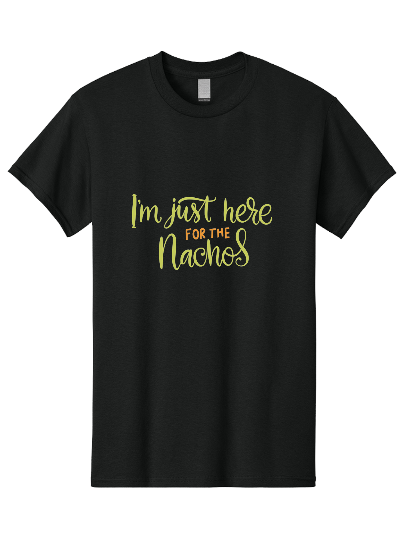 I-M-Just-Here-For-The-Nachos-2 Men'S Graphic Tee, 100% Cotton, Comfortable Casual Summer Wear, Machine Washable, Nachos, Funny Quote, Humorous Phrase, Foodie Humor, Comedic Saying, Cheesy Nachos, Snack Lovers, Amusing Text, Playful Phrase, - Aaa263 15