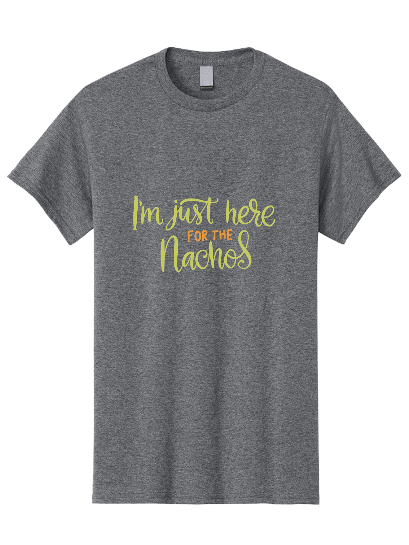 I-M-Just-Here-For-The-Nachos-2 Men'S Graphic Tee, 100% Cotton, Comfortable Casual Summer Wear, Machine Washable, Nachos, Funny Quote, Humorous Phrase, Foodie Humor, Comedic Saying, Cheesy Nachos, Snack Lovers, Amusing Text, Playful Phrase, - Aaa263 29
