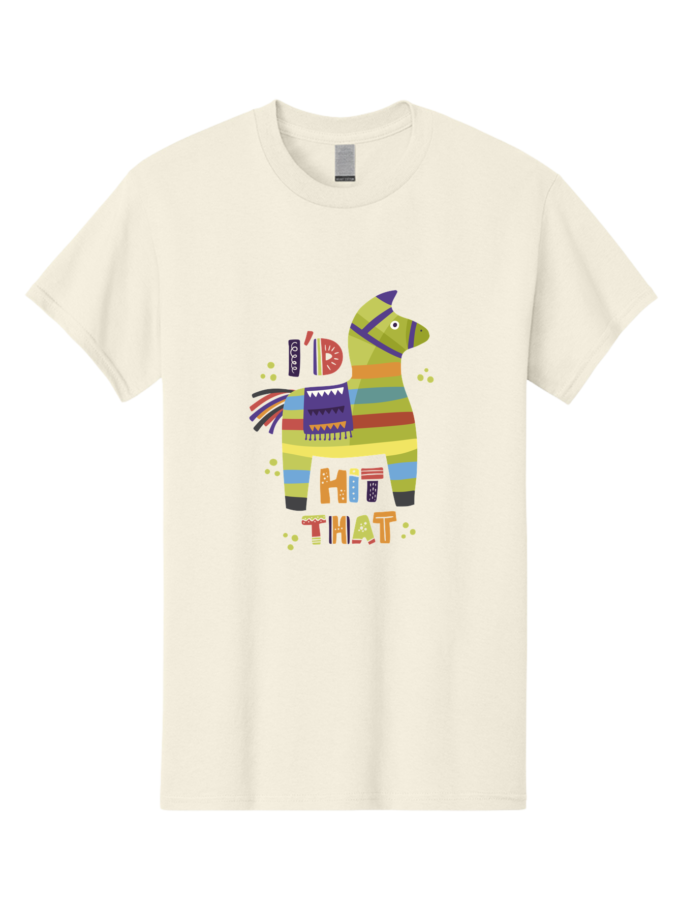 Kick-It Men'S Graphic Tee, 100% Cotton, Comfortable Casual Summer Wear, Machine Washable, Colorful Pinata, Festive Decorations, Party Theme, Vibrant Colors, Celebratory Atmosphere, Fun, Playful, Kick That Pinata - Aaa268 15