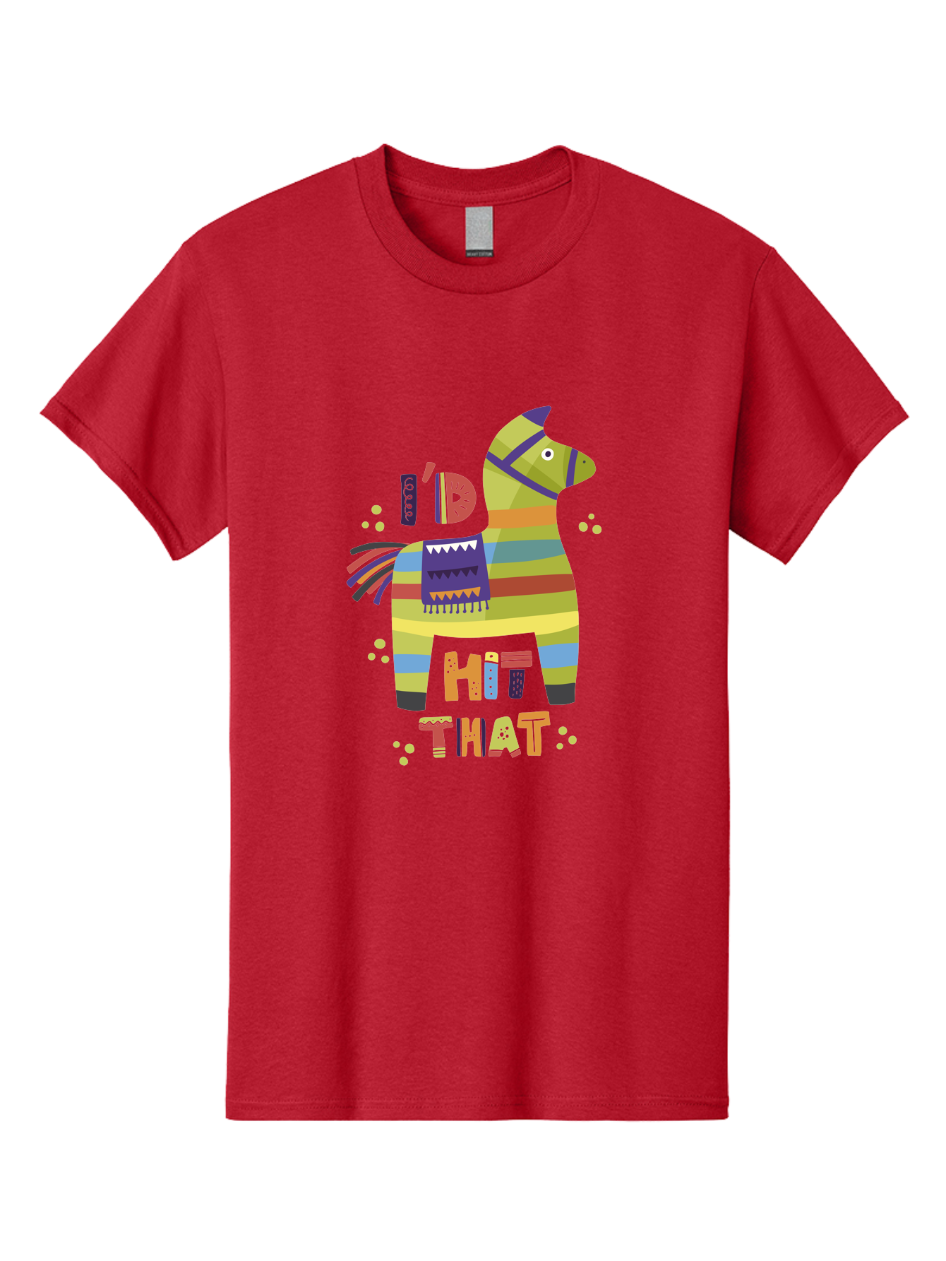 Kick-It Men'S Graphic Tee, 100% Cotton, Comfortable Casual Summer Wear, Machine Washable, Colorful Pinata, Festive Decorations, Party Theme, Vibrant Colors, Celebratory Atmosphere, Fun, Playful, Kick That Pinata - Aaa268 27