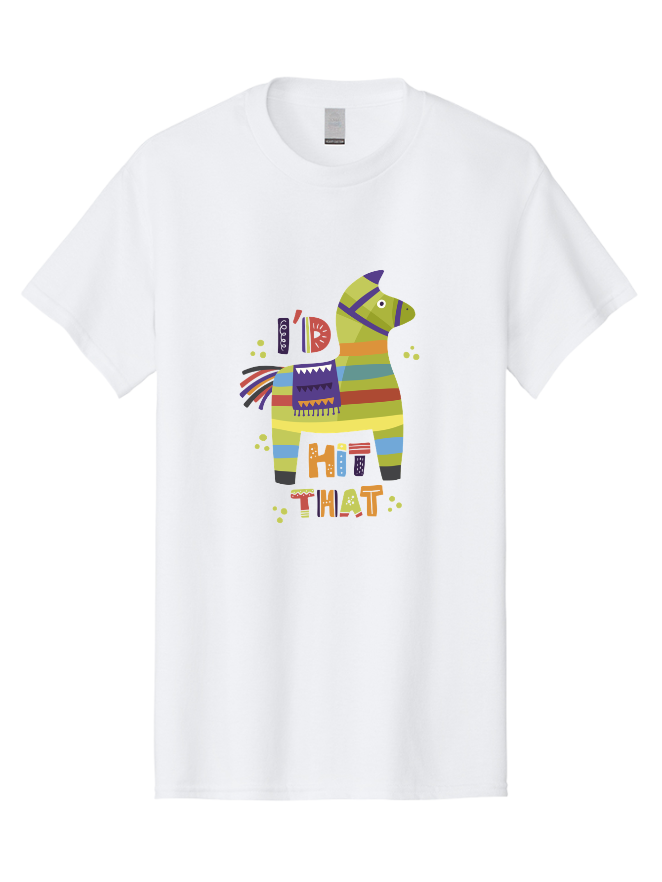 Kick-It Men'S Graphic Tee, 100% Cotton, Comfortable Casual Summer Wear, Machine Washable, Colorful Pinata, Festive Decorations, Party Theme, Vibrant Colors, Celebratory Atmosphere, Fun, Playful, Kick That Pinata - Aaa268 29