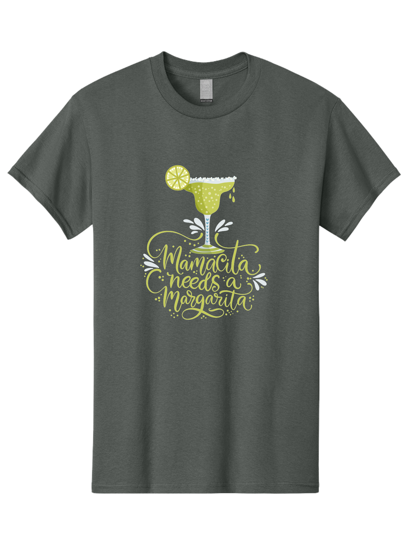 Mamacita-Needs-A-Margarita-1 Men'S Graphic Tee, 100% Cotton, Comfortable Casual Summer Wear, Machine Washable, Margarita Cocktail, Lime Slice, Salt Rim, Tequila Drink, Festive Design, Party Theme, Mexican-Inspired, Cocktail Culture, - Aaa273 15