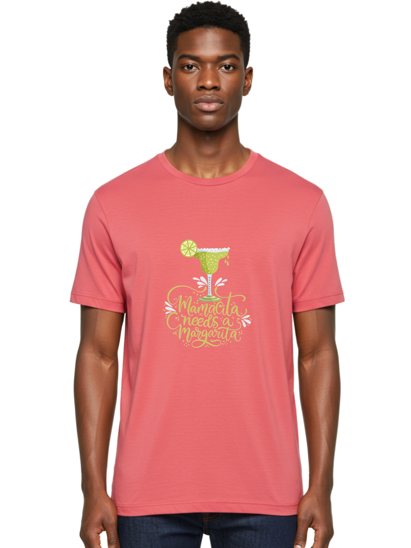 Mamacita-Needs-A-Margarita-1 Men'S Graphic Tee, 100% Cotton, Comfortable Casual Summer Wear, Machine Washable, Margarita Cocktail, Lime Slice, Salt Rim, Tequila Drink, Festive Design, Party Theme, Mexican-Inspired, Cocktail Culture, - Aaa273 6