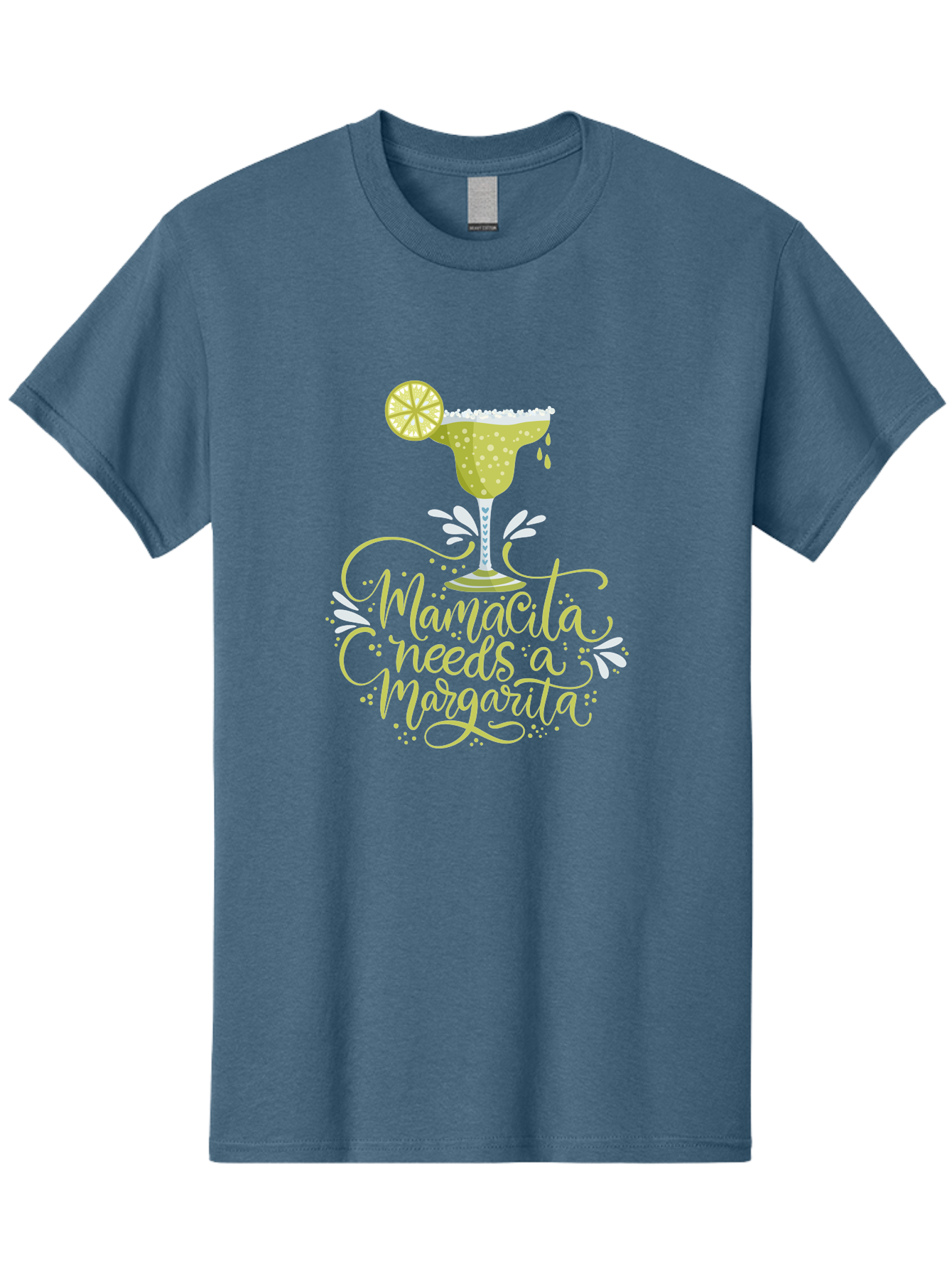 Mamacita-Needs-A-Margarita-1 Men'S Graphic Tee, 100% Cotton, Comfortable Casual Summer Wear, Machine Washable, Margarita Cocktail, Lime Slice, Salt Rim, Tequila Drink, Festive Design, Party Theme, Mexican-Inspired, Cocktail Culture, - Aaa273 23
