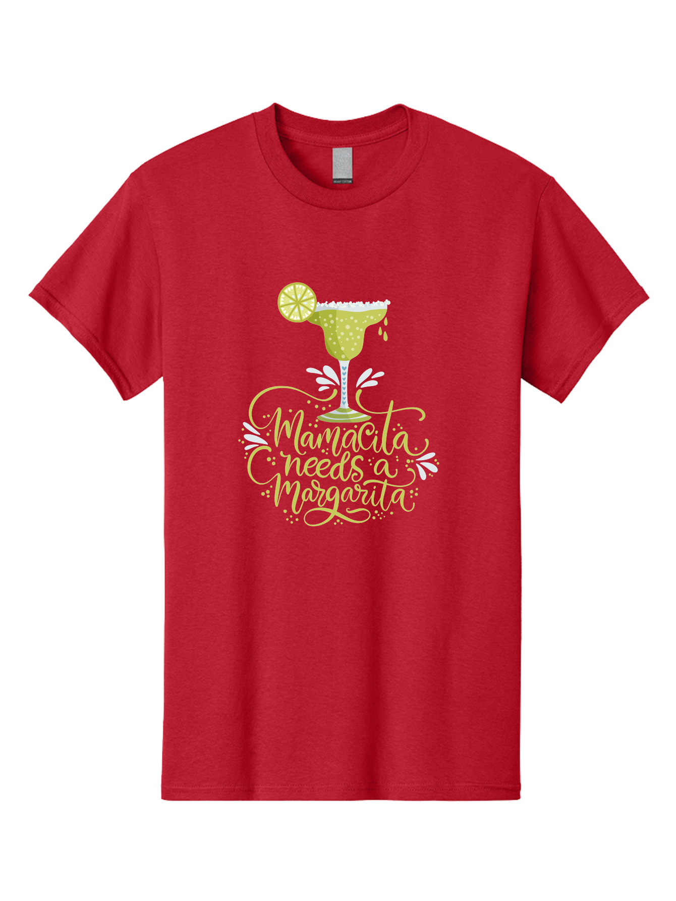 Mamacita-Needs-A-Margarita-1 Men'S Graphic Tee, 100% Cotton, Comfortable Casual Summer Wear, Machine Washable, Margarita Cocktail, Lime Slice, Salt Rim, Tequila Drink, Festive Design, Party Theme, Mexican-Inspired, Cocktail Culture, - Aaa273 9
