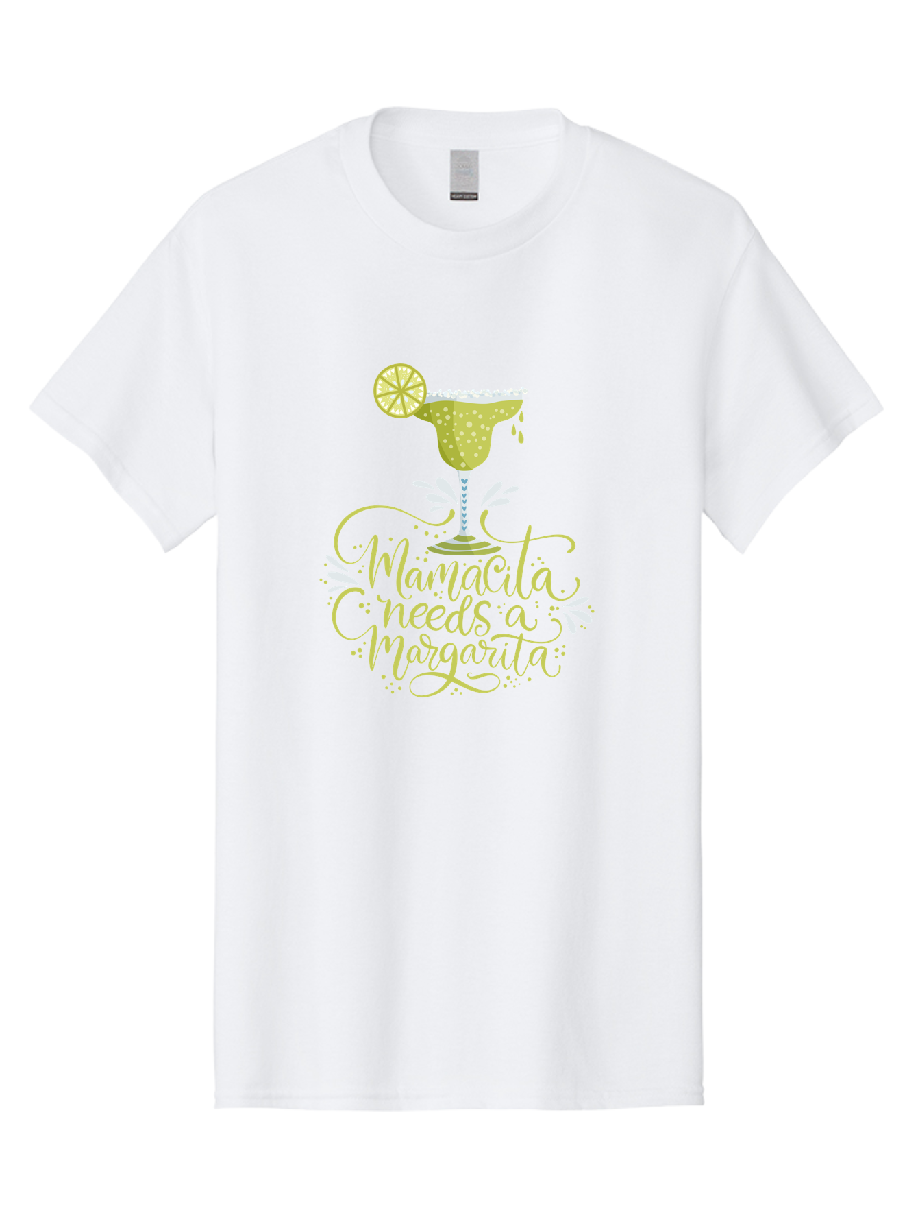 Mamacita-Needs-A-Margarita-1 Men'S Graphic Tee, 100% Cotton, Comfortable Casual Summer Wear, Machine Washable, Margarita Cocktail, Lime Slice, Salt Rim, Tequila Drink, Festive Design, Party Theme, Mexican-Inspired, Cocktail Culture, - Aaa273 13