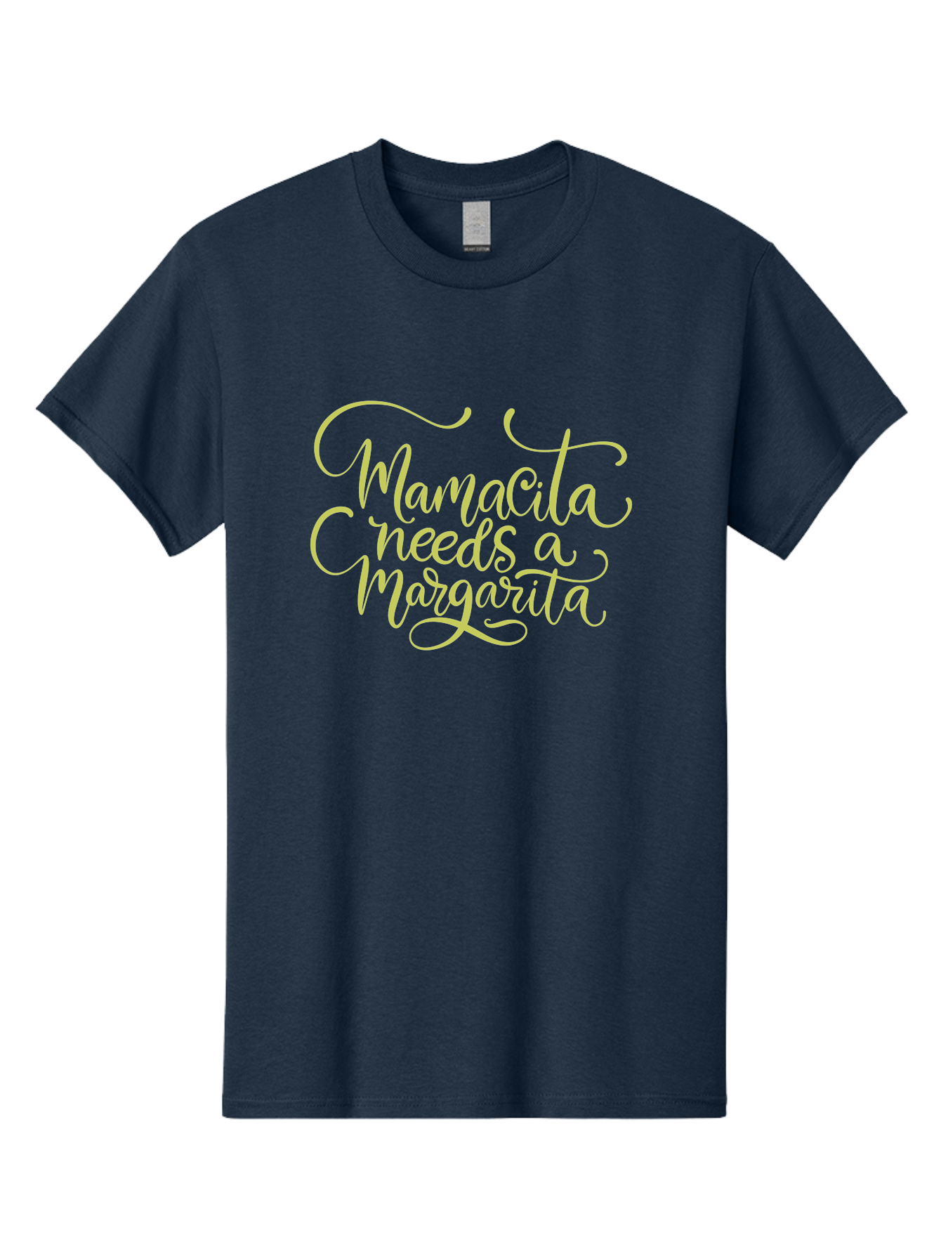 Mamacita-Needs-A-Margarita-2 Men'S Graphic Tee, 100% Cotton, Comfortable Casual Summer Wear, Machine Washable, Mamacita Needs A Margarita, Margarita Cocktail, Funny Quote, Cursive Text, Beverage Phrase, Happy Hour, Drink Sign, Party Theme, - Aaa274 3