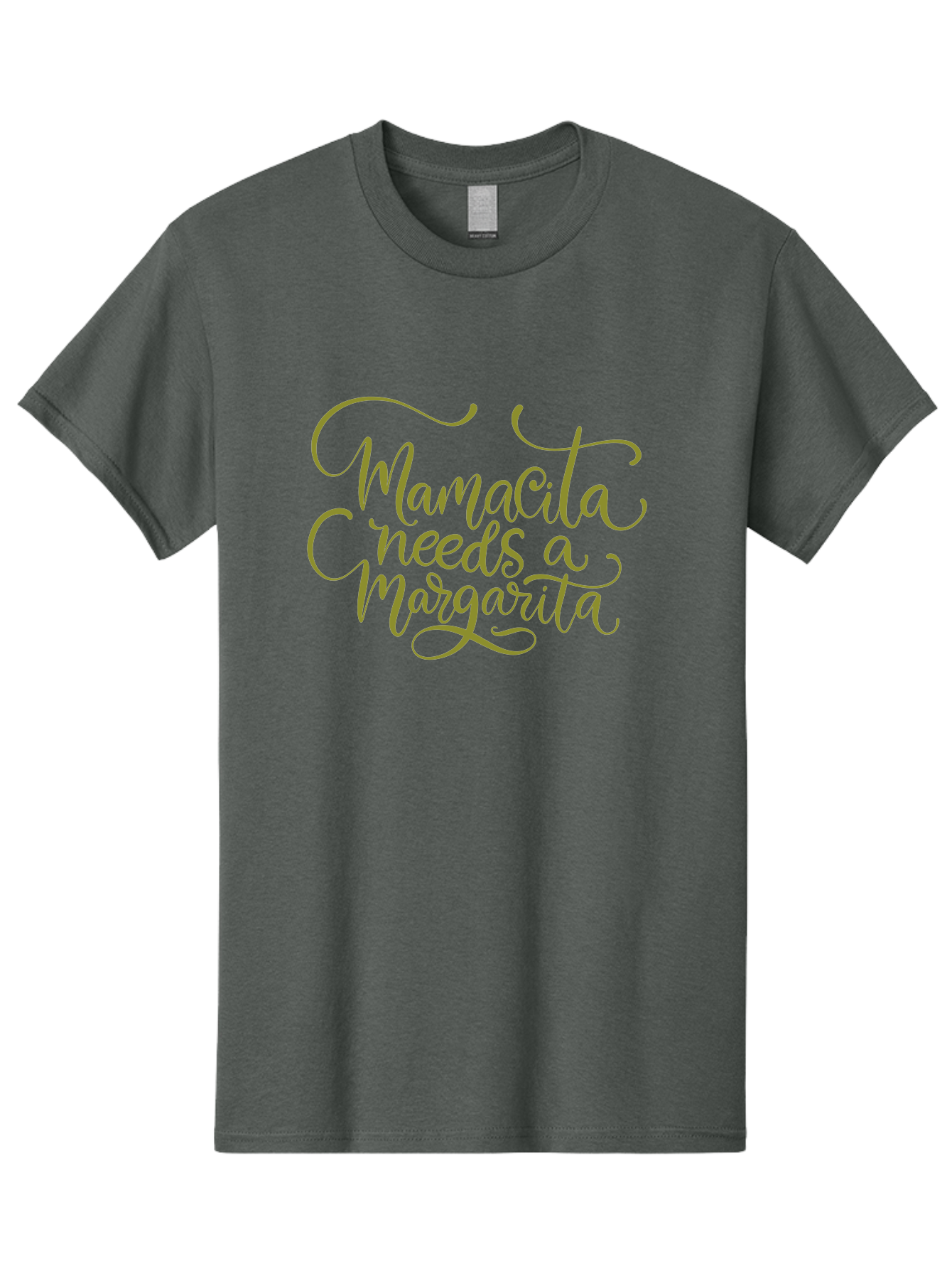 Mamacita-Needs-A-Margarita-3 Men'S Graphic Tee, 100% Cotton, Comfortable Casual Summer Wear, Machine Washable, Humorous Quote, Funny Phrase, Margarita Cocktail, Mamaquita, Red Text, Decorative Font, Elegant Script, Festive Vibes, - Aaa275 9