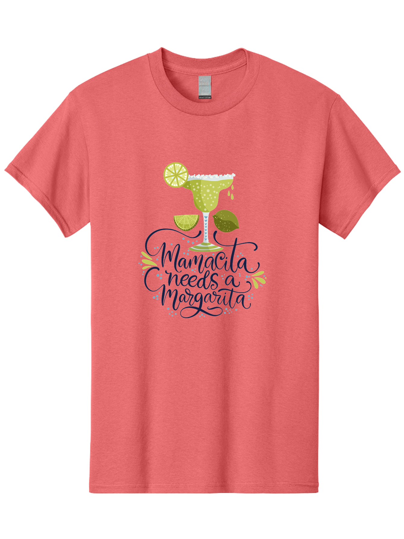 Mamacita-Needs-A-Margarita Men'S Graphic Tee, 100% Cotton, Comfortable Casual Summer Wear, Machine Washable, Margarita Cocktail, Salt Rim, Citrus Slices, Festive Drinks, Party Vibes, Summer Fun, Happy Hour, Cocktail Hour, Margarita Love, - Aaa276 5