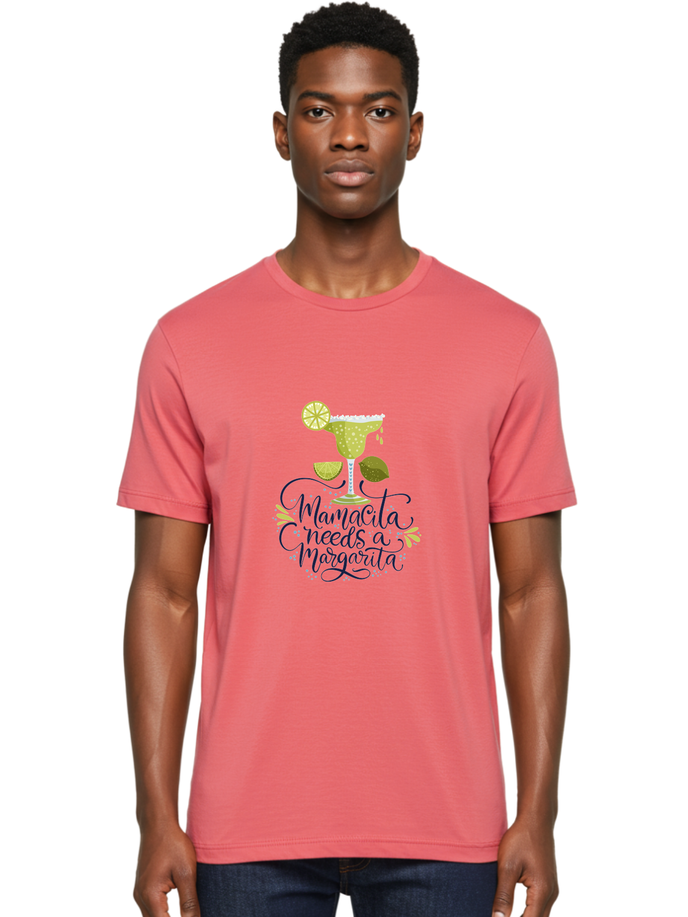 Mamacita-Needs-A-Margarita Men'S Graphic Tee, 100% Cotton, Comfortable Casual Summer Wear, Machine Washable, Margarita Cocktail, Salt Rim, Citrus Slices, Festive Drinks, Party Vibes, Summer Fun, Happy Hour, Cocktail Hour, Margarita Love, - Aaa276 6