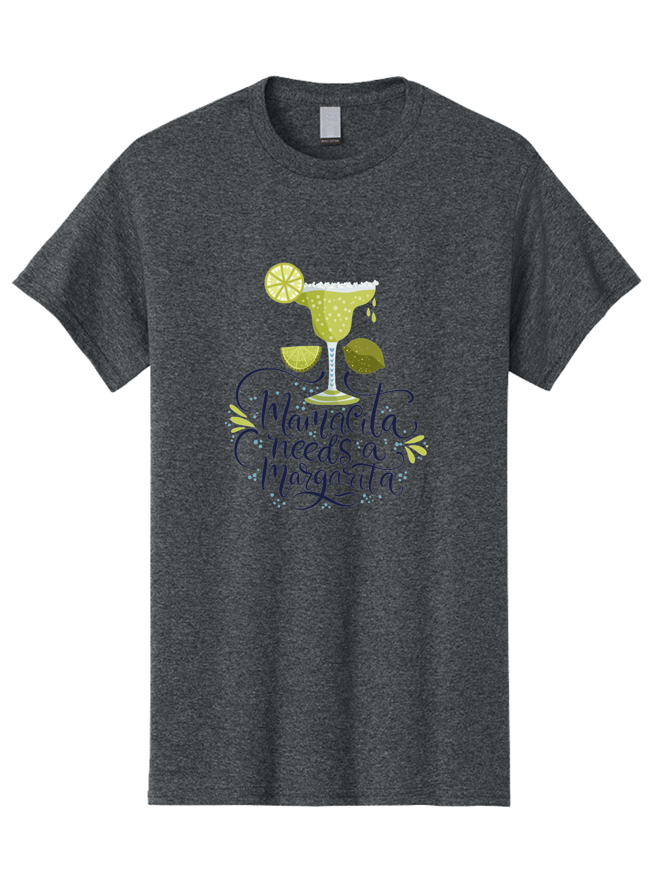 Mamacita-Needs-A-Margarita Men'S Graphic Tee, 100% Cotton, Comfortable Casual Summer Wear, Machine Washable, Margarita Cocktail, Salt Rim, Citrus Slices, Festive Drinks, Party Vibes, Summer Fun, Happy Hour, Cocktail Hour, Margarita Love, - Aaa276 15