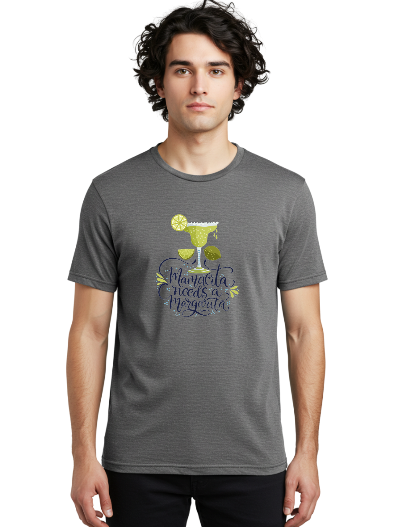 Mamacita-Needs-A-Margarita Men'S Graphic Tee, 100% Cotton, Comfortable Casual Summer Wear, Machine Washable, Margarita Cocktail, Salt Rim, Citrus Slices, Festive Drinks, Party Vibes, Summer Fun, Happy Hour, Cocktail Hour, Margarita Love, - Aaa276 10