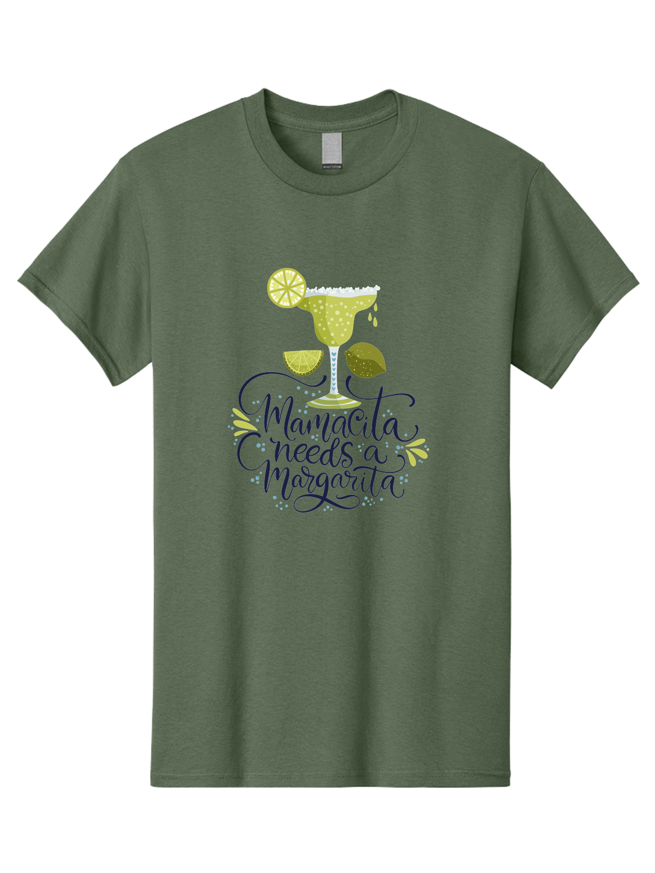 Mamacita-Needs-A-Margarita Men'S Graphic Tee, 100% Cotton, Comfortable Casual Summer Wear, Machine Washable, Margarita Cocktail, Salt Rim, Citrus Slices, Festive Drinks, Party Vibes, Summer Fun, Happy Hour, Cocktail Hour, Margarita Love, - Aaa276 13