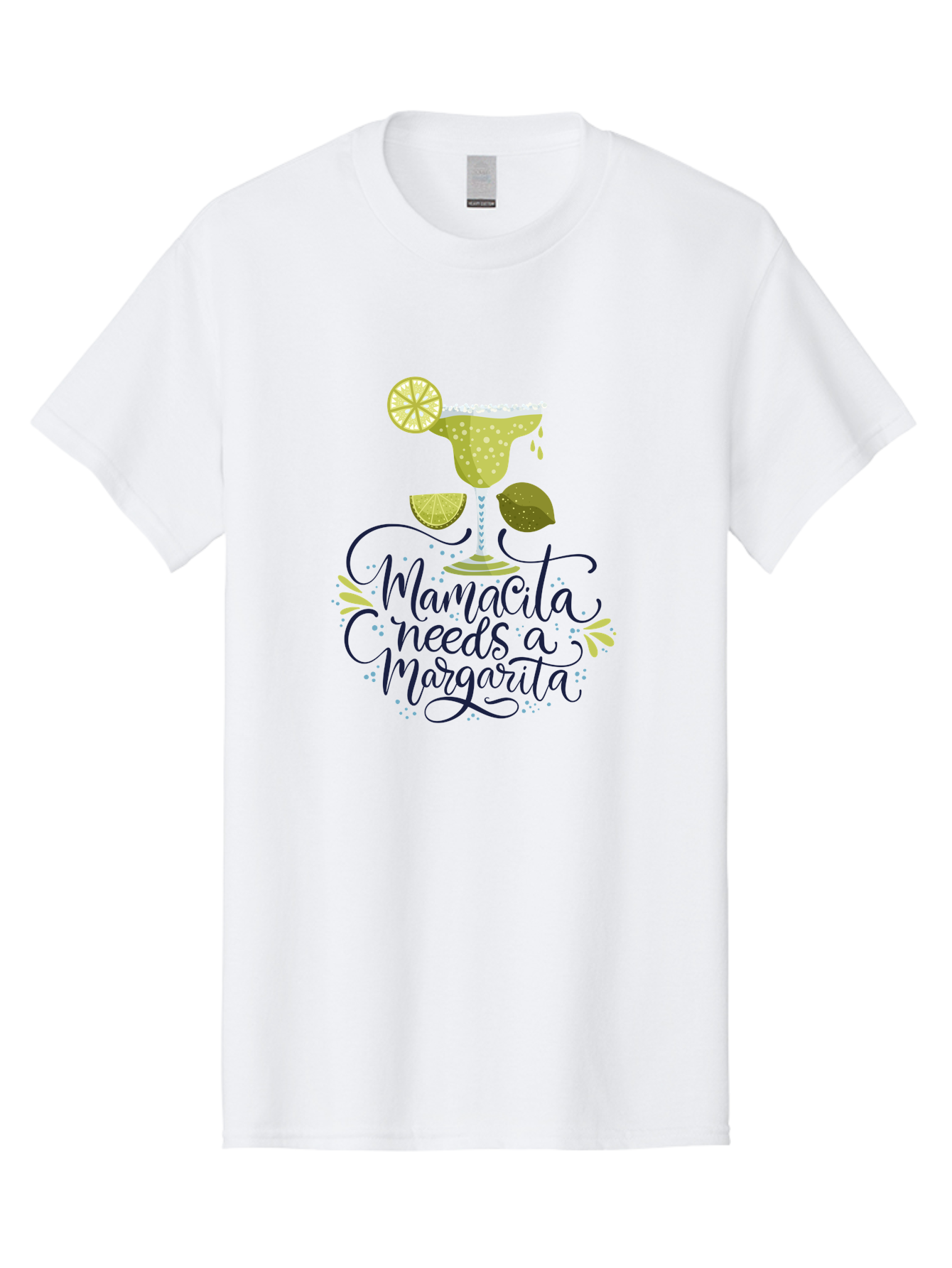 Mamacita-Needs-A-Margarita Men'S Graphic Tee, 100% Cotton, Comfortable Casual Summer Wear, Machine Washable, Margarita Cocktail, Salt Rim, Citrus Slices, Festive Drinks, Party Vibes, Summer Fun, Happy Hour, Cocktail Hour, Margarita Love, - Aaa276 23