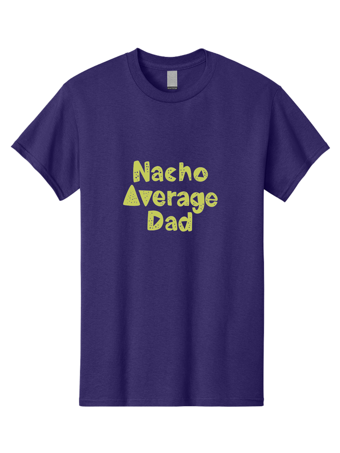 Nacho-Average-Dad Men'S Graphic Tee, 100% Cotton, Comfortable Casual Summer Wear, Machine Washable, Funny Dad Quote, Nacho Dad Joke, Daddy Humor, Funny Fathers Day, Punny Gift, Playful Tee, Dads Joke, Humor Design - Aaa283 5