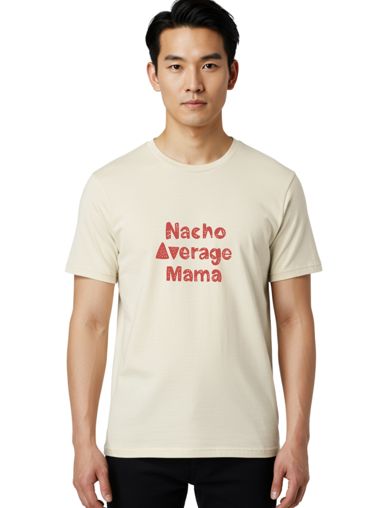 Nacho-Average-Mama-1 Men'S Graphic Tee, 100% Cotton, Comfortable Casual Summer Wear, Machine Washable, Funny Mom Quote, Nacho Average Mama, Humorous Phrase, Playful Saying, Mom Life, Relatable Humor, Sarcastic Quote - Aaa284 8