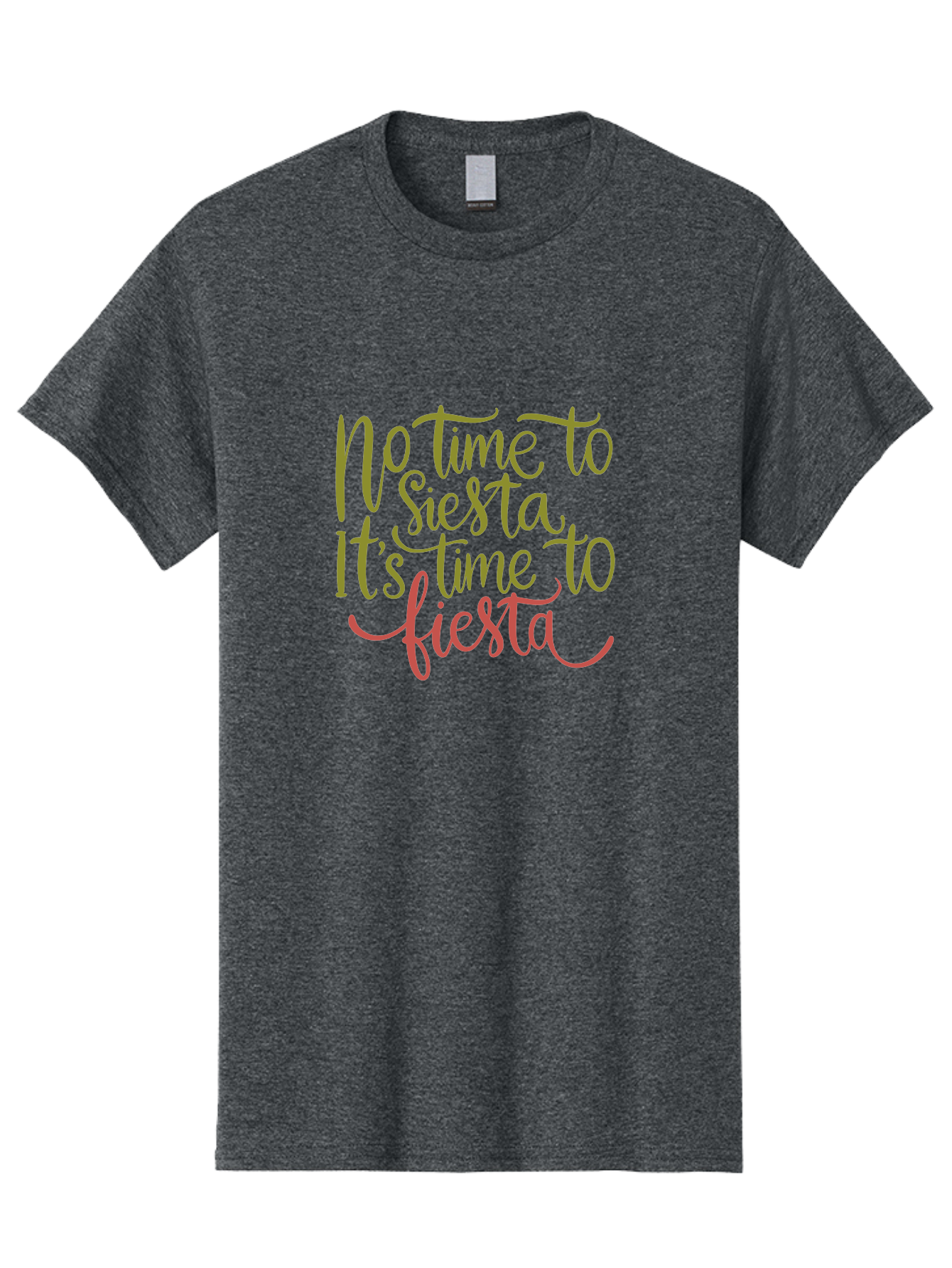No-Time-To-Siesta-1 Men'S Graphic Tee, 100% Cotton, Comfortable Casual Summer Wear, Machine Washable, Party Invitation, Fiesta Theme, Celebration Graphics, Vibrant Pink Text, Festive T Shirt, Party Time Slogan, Party Decor - Aaa286 5