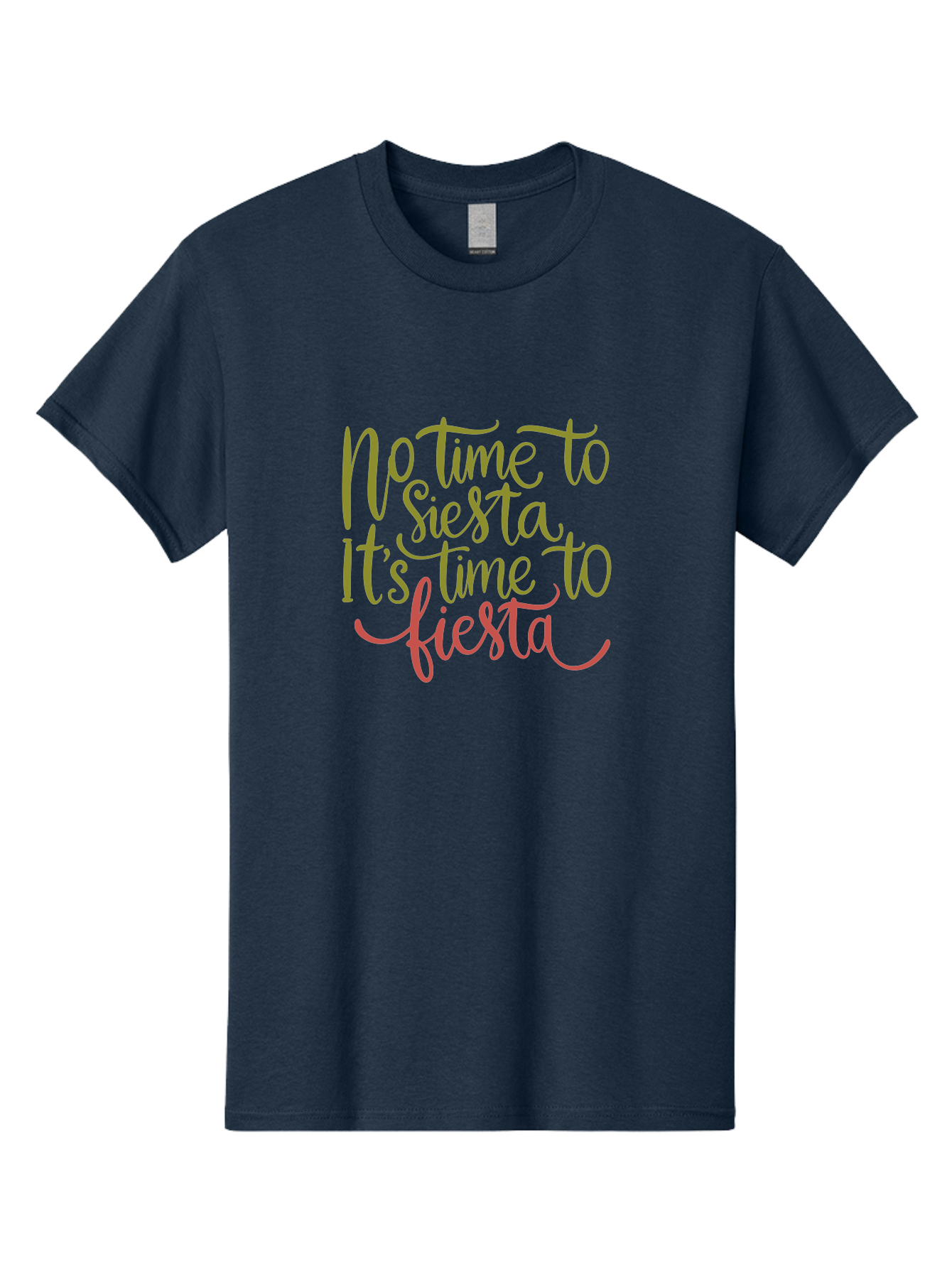 No-Time-To-Siesta-1 Men'S Graphic Tee, 100% Cotton, Comfortable Casual Summer Wear, Machine Washable, Party Invitation, Fiesta Theme, Celebration Graphics, Vibrant Pink Text, Festive T Shirt, Party Time Slogan, Party Decor - Aaa286 7