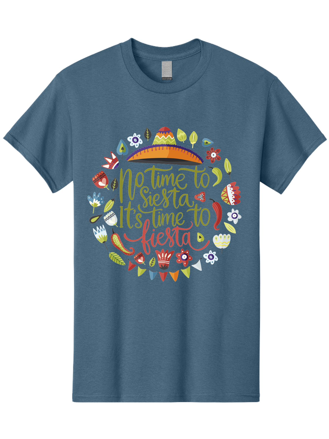 No-Time-To-Siesta Men'S Graphic Tee, 100% Cotton, Comfortable Casual Summer Wear, Machine Washable, Taco Graphic, Fiesta Decorations, Mexican Culture, Festive Atmosphere, Vibrant Colors, Party Time, Celebration, Chili Peppers, Sombrero, - Aaa289 27