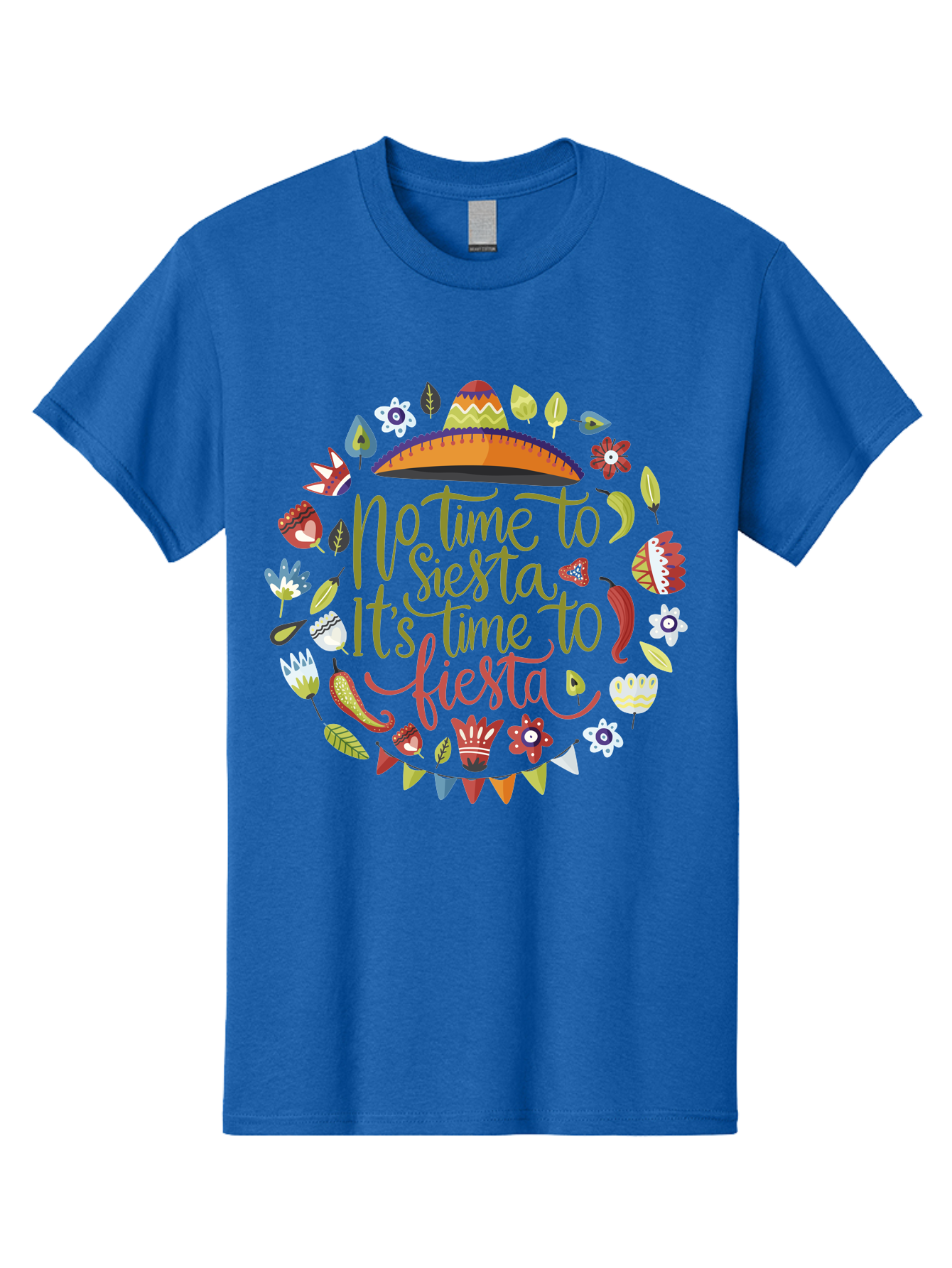 No-Time-To-Siesta Men'S Graphic Tee, 100% Cotton, Comfortable Casual Summer Wear, Machine Washable, Taco Graphic, Fiesta Decorations, Mexican Culture, Festive Atmosphere, Vibrant Colors, Party Time, Celebration, Chili Peppers, Sombrero, - Aaa289 13