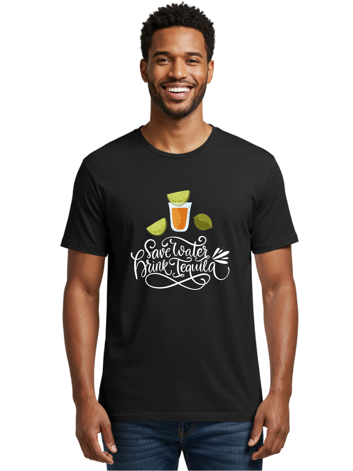 Save-Water-Drink-Tequila-2 Men'S Graphic Tee, 100% Cotton, Comfortable Casual Summer Wear, Machine Washable, Tequila Shot, Lime Wedges, Agave Leaf, Save Water Drink Tequila Text, Cocktail, Party, Drinking Culture, Humorous, Mexican Drink - Aaa292 20