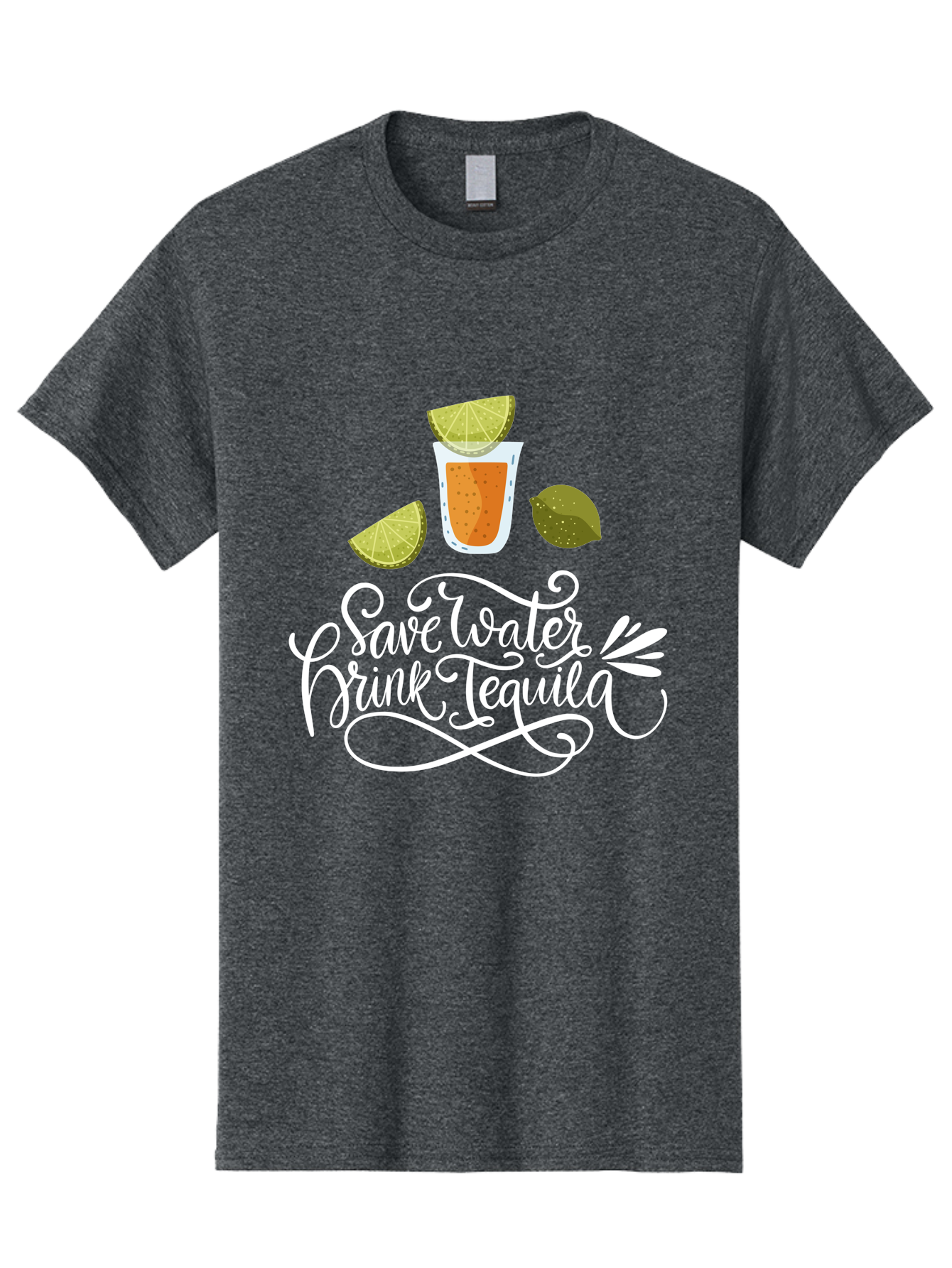 Save-Water-Drink-Tequila-2 Men'S Graphic Tee, 100% Cotton, Comfortable Casual Summer Wear, Machine Washable, Tequila Shot, Lime Wedges, Agave Leaf, Save Water Drink Tequila Text, Cocktail, Party, Drinking Culture, Humorous, Mexican Drink - Aaa292 7