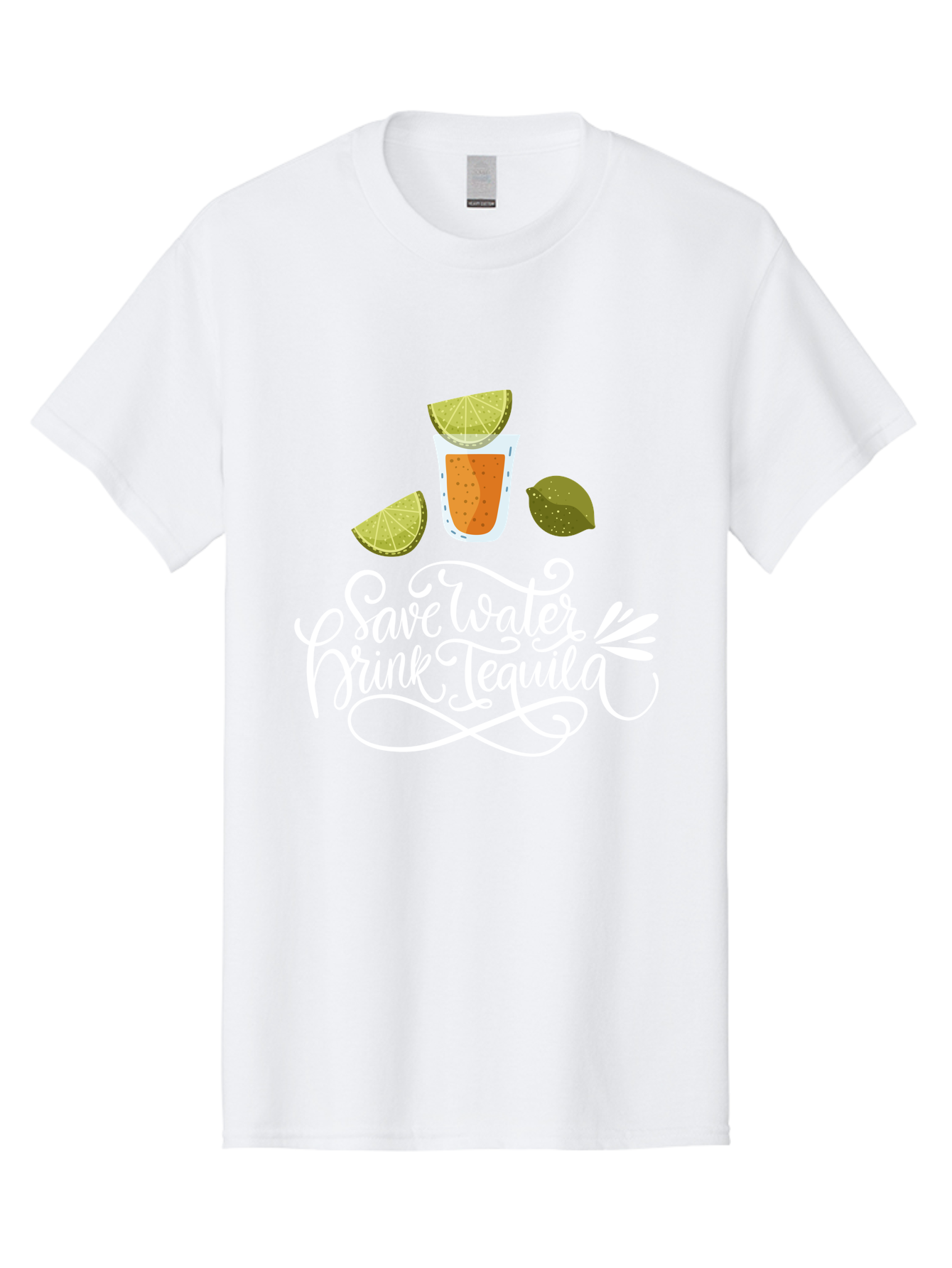 Save-Water-Drink-Tequila-2 Men'S Graphic Tee, 100% Cotton, Comfortable Casual Summer Wear, Machine Washable, Tequila Shot, Lime Wedges, Agave Leaf, Save Water Drink Tequila Text, Cocktail, Party, Drinking Culture, Humorous, Mexican Drink - Aaa292 21