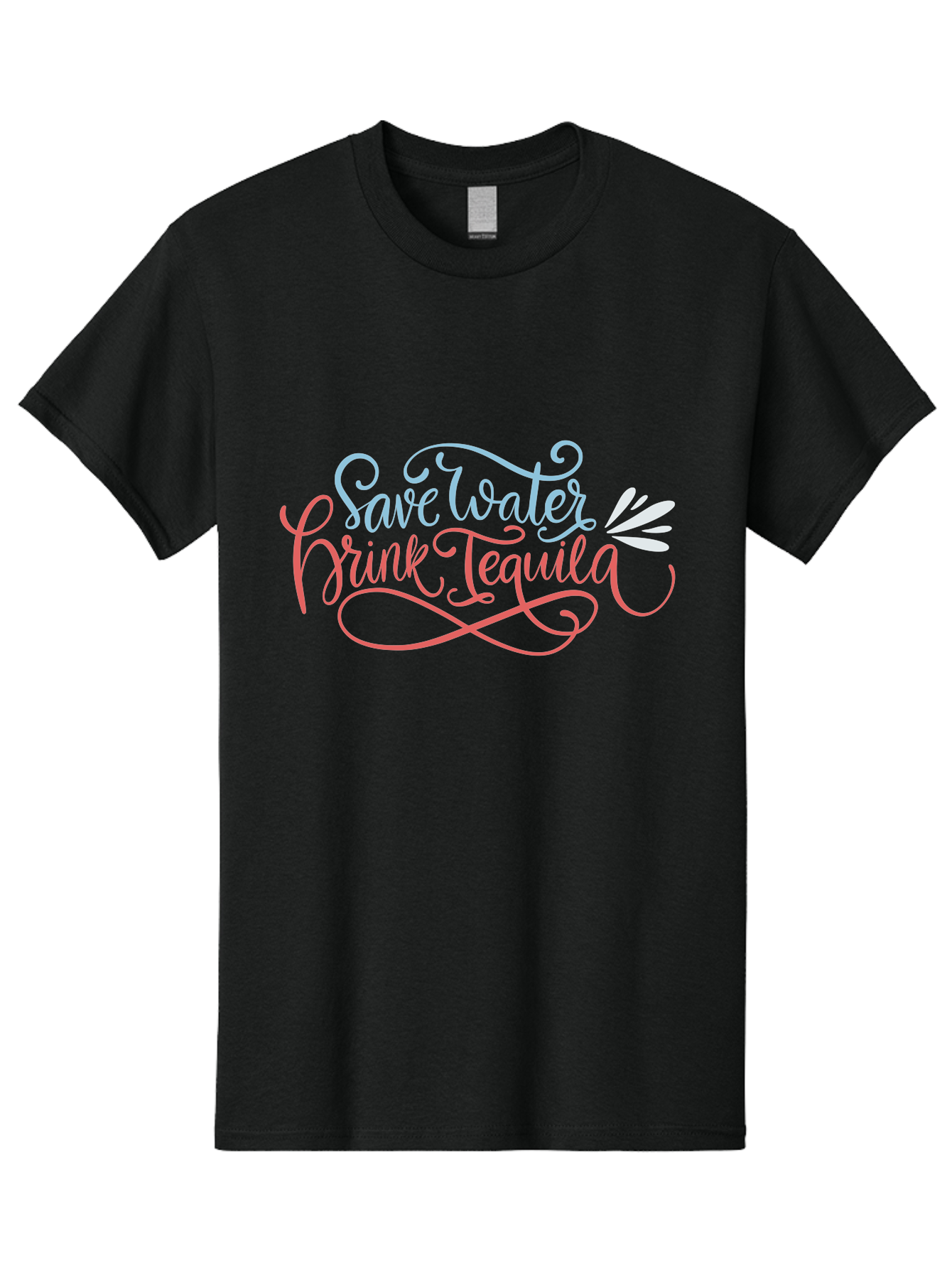 Save-Water-Drink-Tequila-3 Men'S Graphic Tee, 100% Cotton, Comfortable Casual Summer Wear, Machine Washable, Tequila Quote, Save Water, Drink Tequila, Funny Quote, Tequila Humor, Liquor Quote, Party Phrase, Agave Quote, Creative Typography, - Aaa293 5