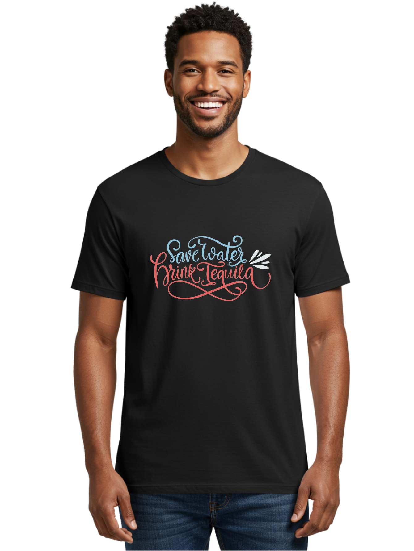 Save-Water-Drink-Tequila-3 Men'S Graphic Tee, 100% Cotton, Comfortable Casual Summer Wear, Machine Washable, Tequila Quote, Save Water, Drink Tequila, Funny Quote, Tequila Humor, Liquor Quote, Party Phrase, Agave Quote, Creative Typography, - Aaa293 6