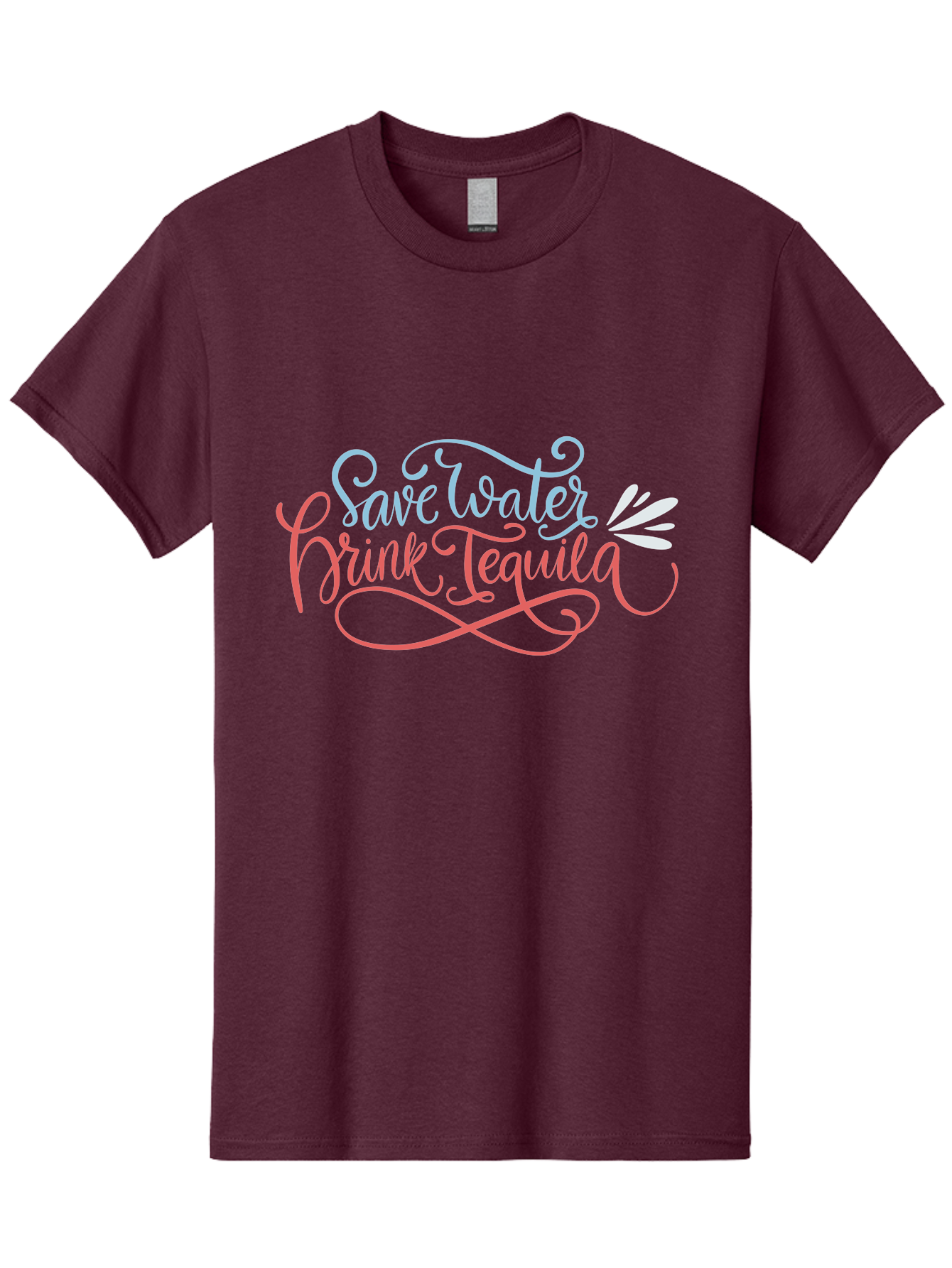 Save-Water-Drink-Tequila-3 Men'S Graphic Tee, 100% Cotton, Comfortable Casual Summer Wear, Machine Washable, Tequila Quote, Save Water, Drink Tequila, Funny Quote, Tequila Humor, Liquor Quote, Party Phrase, Agave Quote, Creative Typography, - Aaa293 7