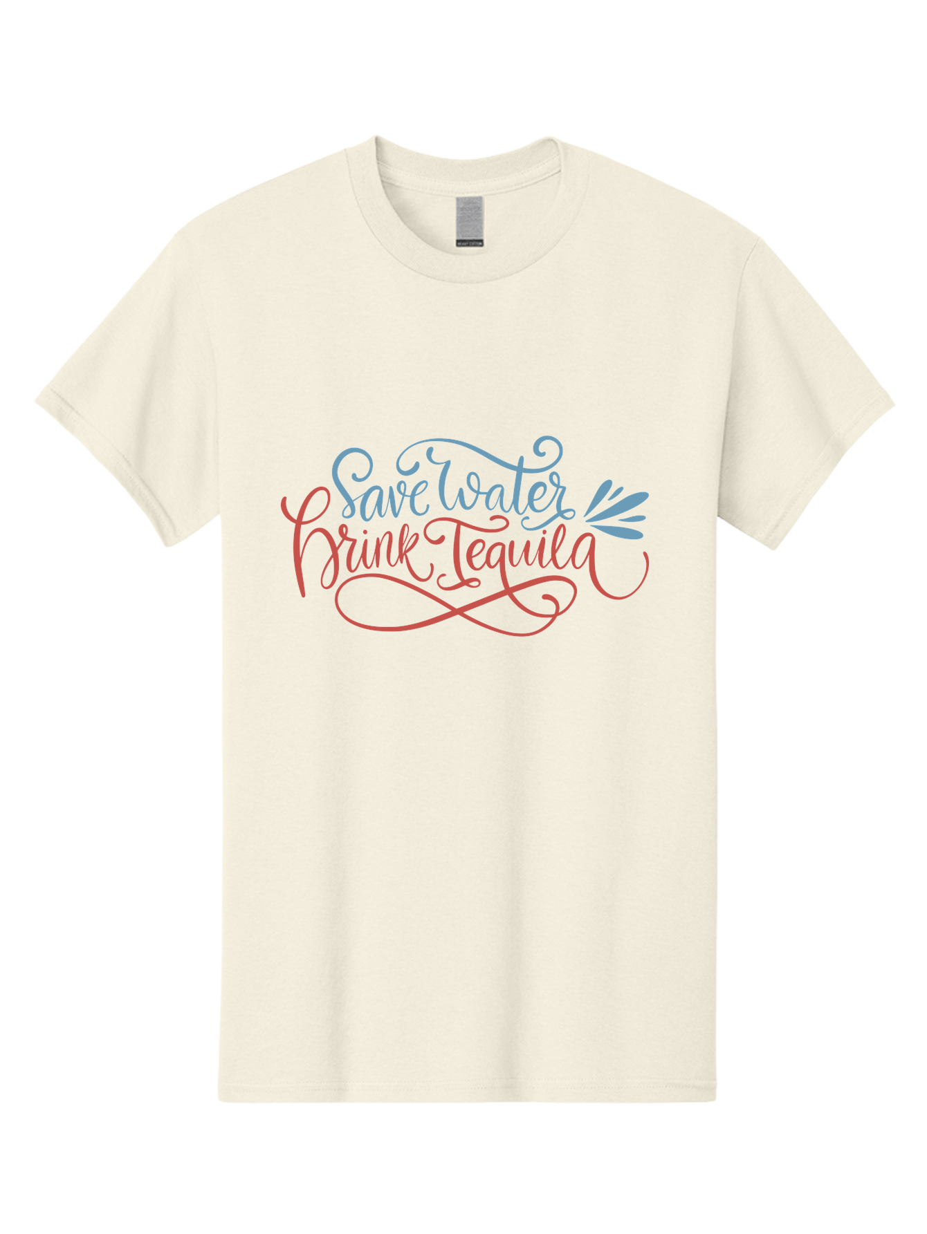 Save-Water-Drink-Tequila-4 Men'S Graphic Tee, 100% Cotton, Comfortable Casual Summer Wear, Machine Washable, Tequila Advertisement, Funny Slogan, Save Water, Drink Tequila, Cocktail Quote, Humorous Phrase, Tequila Lover - Aaa294 3