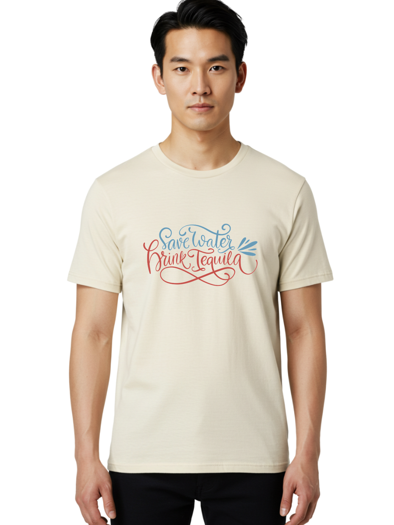 Save-Water-Drink-Tequila-4 Men'S Graphic Tee, 100% Cotton, Comfortable Casual Summer Wear, Machine Washable, Tequila Advertisement, Funny Slogan, Save Water, Drink Tequila, Cocktail Quote, Humorous Phrase, Tequila Lover - Aaa294 4