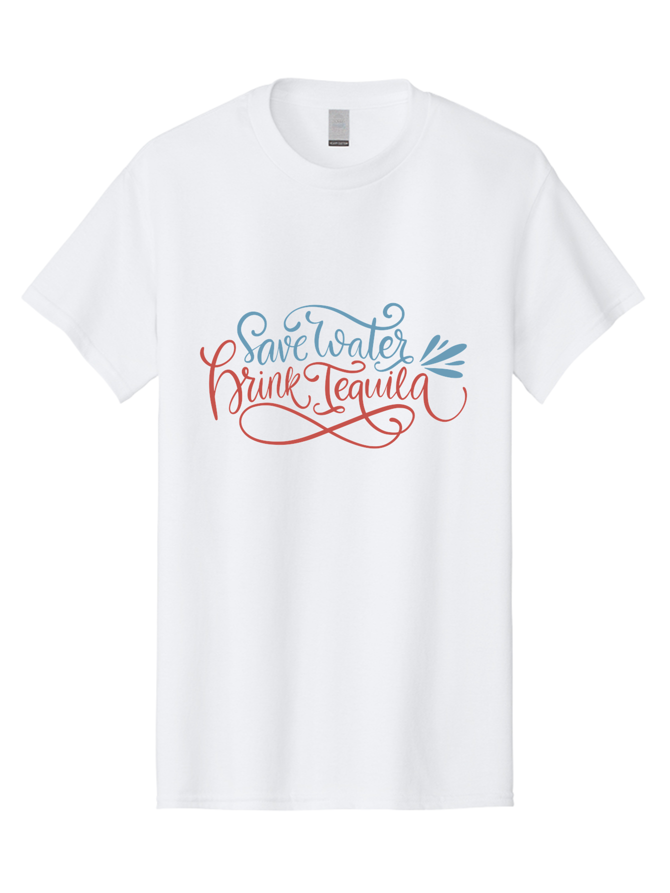 Save-Water-Drink-Tequila-4 Men'S Graphic Tee, 100% Cotton, Comfortable Casual Summer Wear, Machine Washable, Tequila Advertisement, Funny Slogan, Save Water, Drink Tequila, Cocktail Quote, Humorous Phrase, Tequila Lover - Aaa294 5
