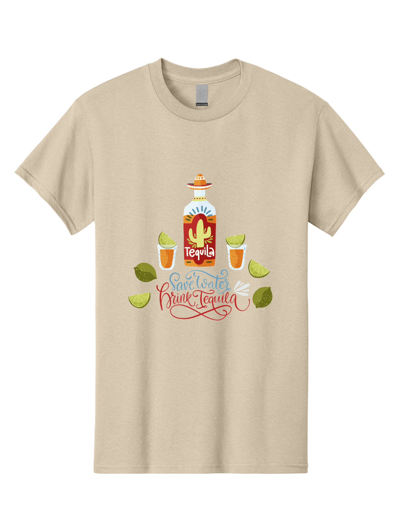 Smile-Later-Drink-Tequila Men'S Graphic Tee, 100% Cotton, Comfortable Casual Summer Wear, Machine Washable, Tequila Shots, Lime Wedges, Tequila Bottle, Cactus Design, Fiesta Theme, Margarita Glasses, Mexican Spirit, Drink Tequila - Aaa296 21