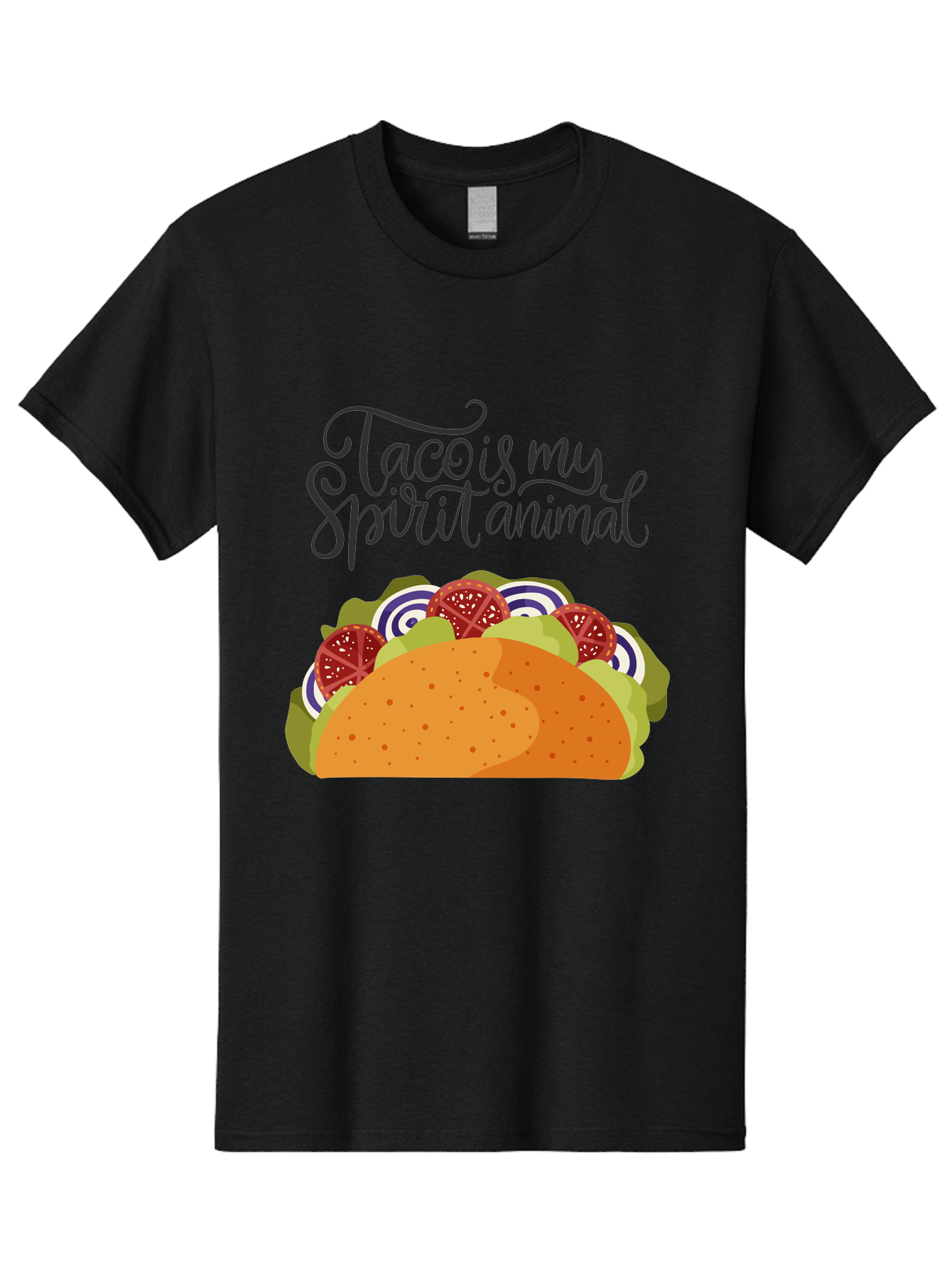 Taco-Is-My-Spirit-Animal-1 Men'S Graphic Tee, 100% Cotton, Comfortable Casual Summer Wear, Machine Washable, Taco Love, Mexican Cuisine, Foodie Humor, Taco Graphics, Spirit Animal Humor, Funny Quotes, Vibrant Graphics, Taco Culture, - Aaa300 3