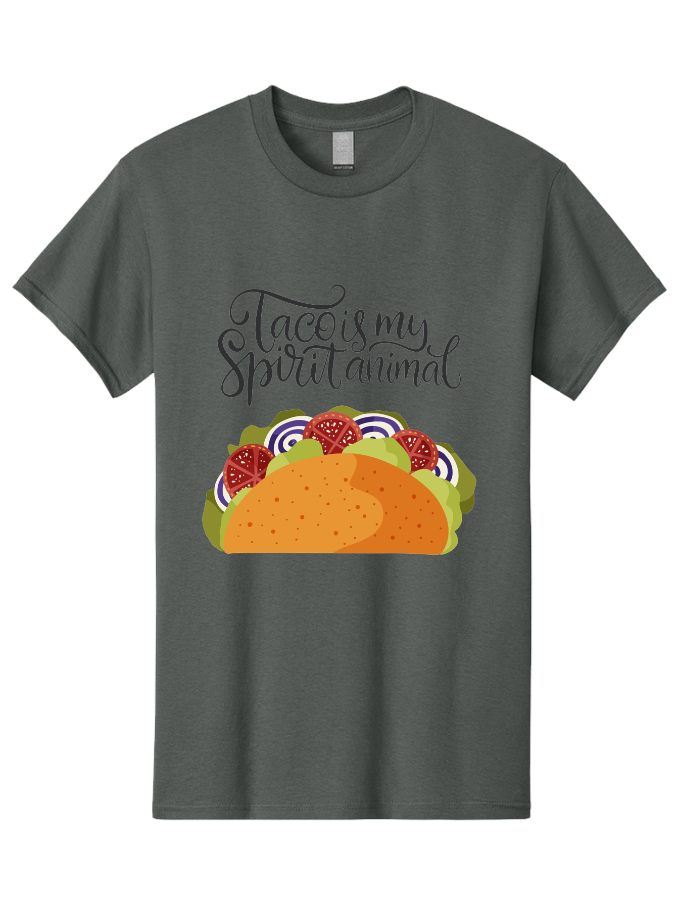 Taco-Is-My-Spirit-Animal-1 Men'S Graphic Tee, 100% Cotton, Comfortable Casual Summer Wear, Machine Washable, Taco Love, Mexican Cuisine, Foodie Humor, Taco Graphics, Spirit Animal Humor, Funny Quotes, Vibrant Graphics, Taco Culture, - Aaa300 13