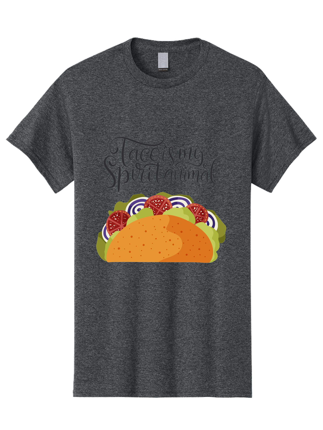 Taco-Is-My-Spirit-Animal-1 Men'S Graphic Tee, 100% Cotton, Comfortable Casual Summer Wear, Machine Washable, Taco Love, Mexican Cuisine, Foodie Humor, Taco Graphics, Spirit Animal Humor, Funny Quotes, Vibrant Graphics, Taco Culture, - Aaa300 5