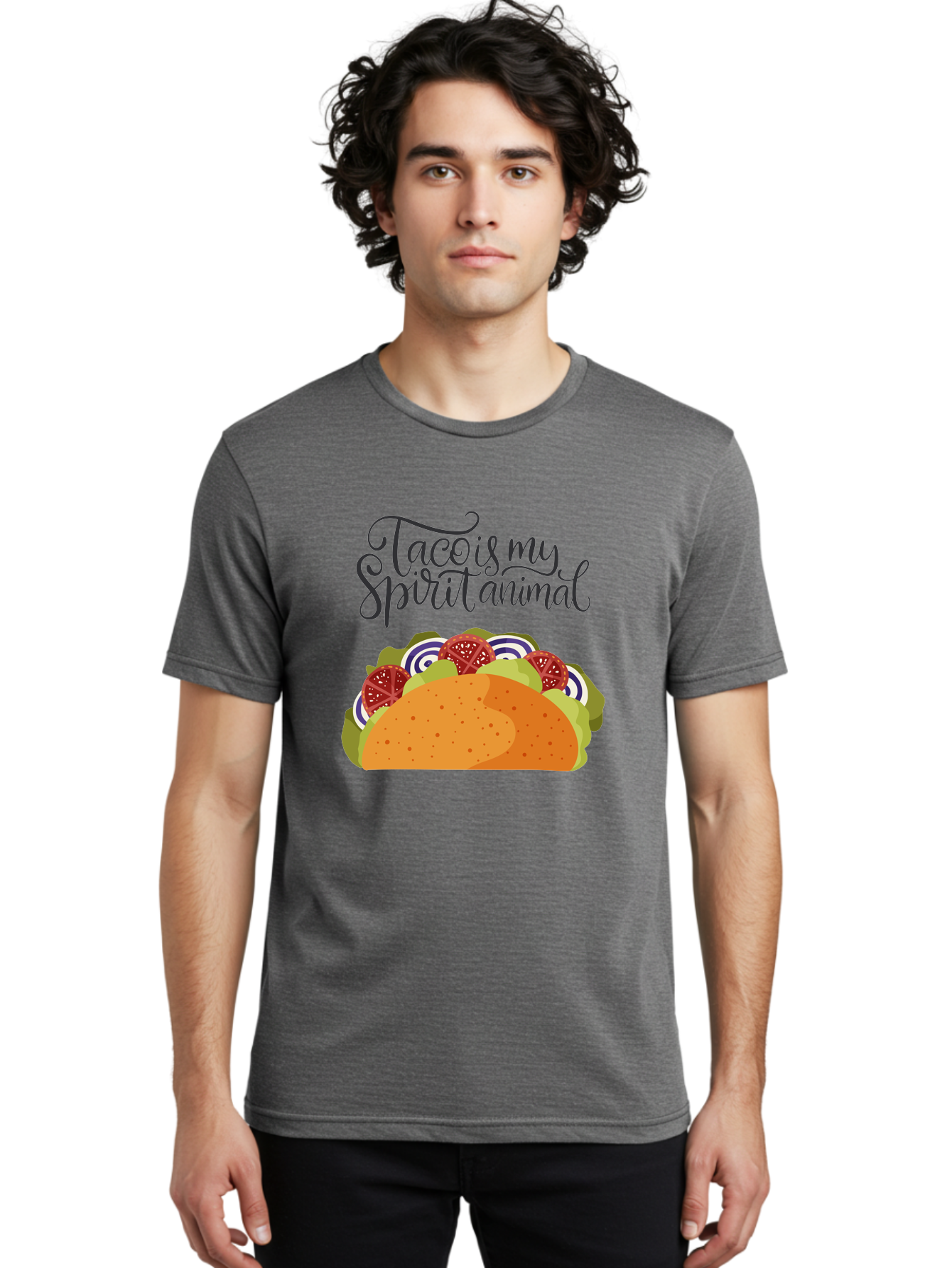 Taco-Is-My-Spirit-Animal-1 Men'S Graphic Tee, 100% Cotton, Comfortable Casual Summer Wear, Machine Washable, Taco Love, Mexican Cuisine, Foodie Humor, Taco Graphics, Spirit Animal Humor, Funny Quotes, Vibrant Graphics, Taco Culture, - Aaa300 18