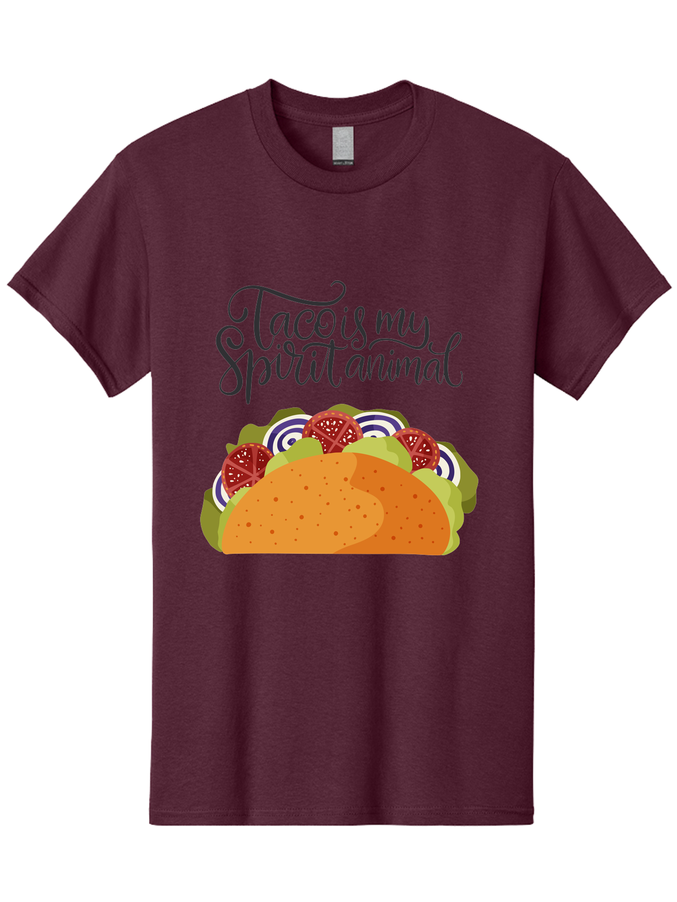 Taco-Is-My-Spirit-Animal-1 Men'S Graphic Tee, 100% Cotton, Comfortable Casual Summer Wear, Machine Washable, Taco Love, Mexican Cuisine, Foodie Humor, Taco Graphics, Spirit Animal Humor, Funny Quotes, Vibrant Graphics, Taco Culture, - Aaa300 11
