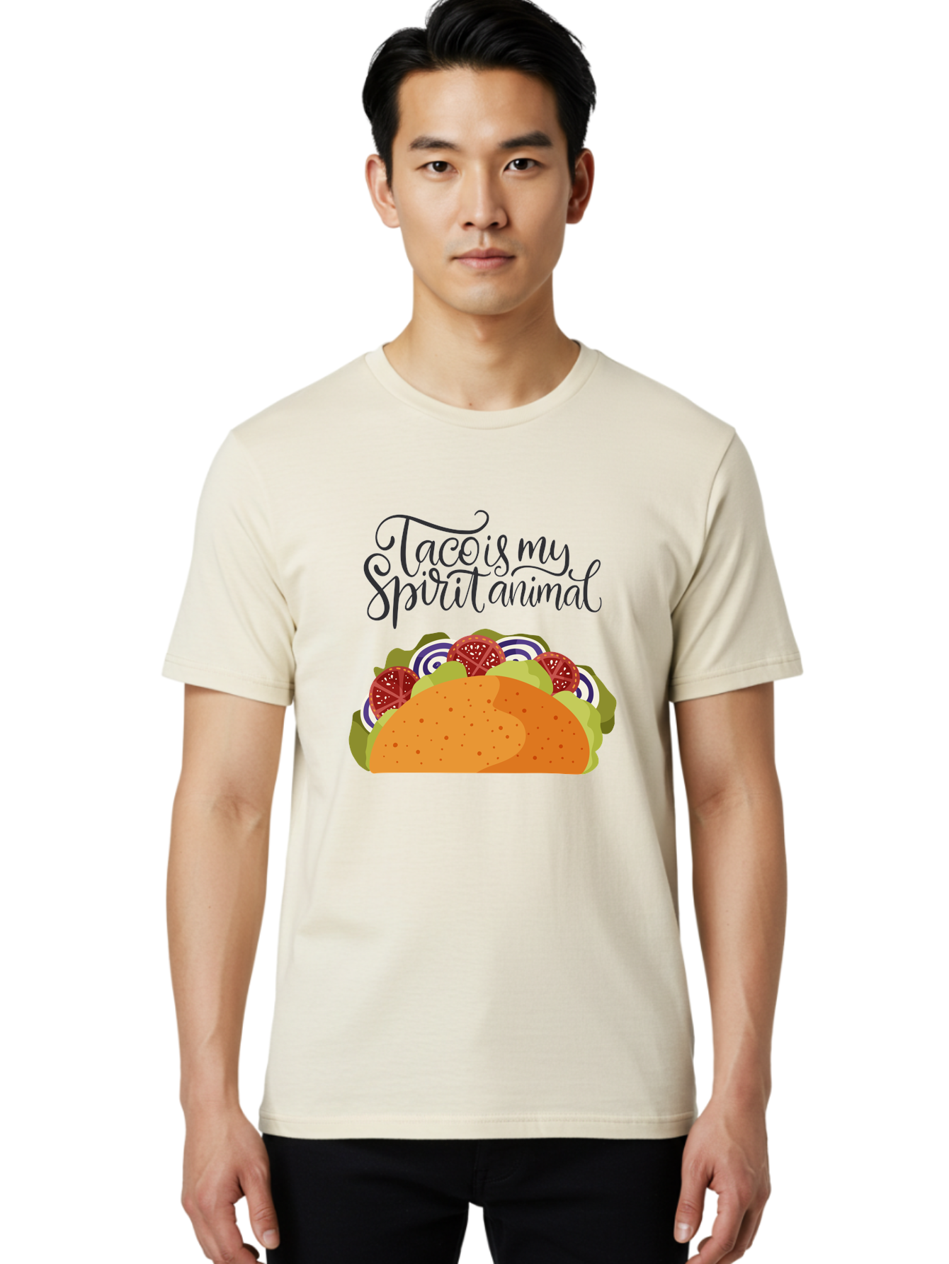 Taco-Is-My-Spirit-Animal-1 Men'S Graphic Tee, 100% Cotton, Comfortable Casual Summer Wear, Machine Washable, Taco Love, Mexican Cuisine, Foodie Humor, Taco Graphics, Spirit Animal Humor, Funny Quotes, Vibrant Graphics, Taco Culture, - Aaa300 26