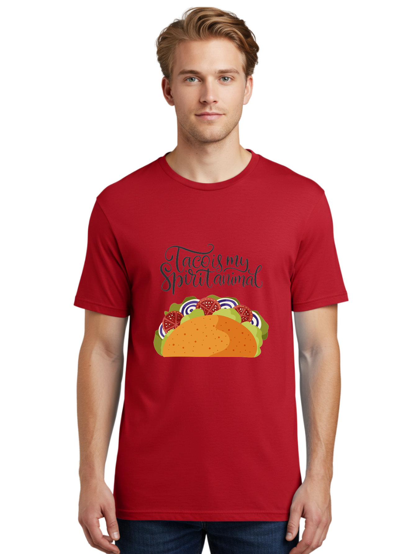 Taco-Is-My-Spirit-Animal-1 Men'S Graphic Tee, 100% Cotton, Comfortable Casual Summer Wear, Machine Washable, Taco Love, Mexican Cuisine, Foodie Humor, Taco Graphics, Spirit Animal Humor, Funny Quotes, Vibrant Graphics, Taco Culture, - Aaa300 28