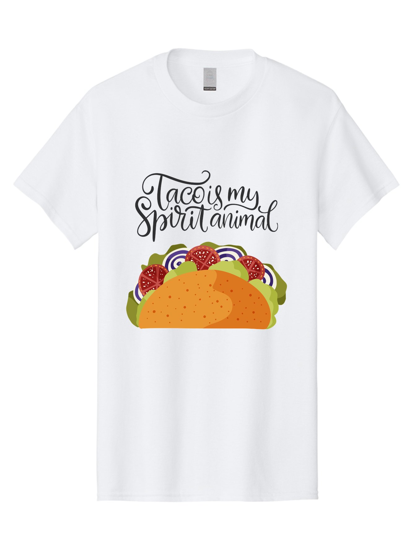 Taco-Is-My-Spirit-Animal-1 Men'S Graphic Tee, 100% Cotton, Comfortable Casual Summer Wear, Machine Washable, Taco Love, Mexican Cuisine, Foodie Humor, Taco Graphics, Spirit Animal Humor, Funny Quotes, Vibrant Graphics, Taco Culture, - Aaa300 1