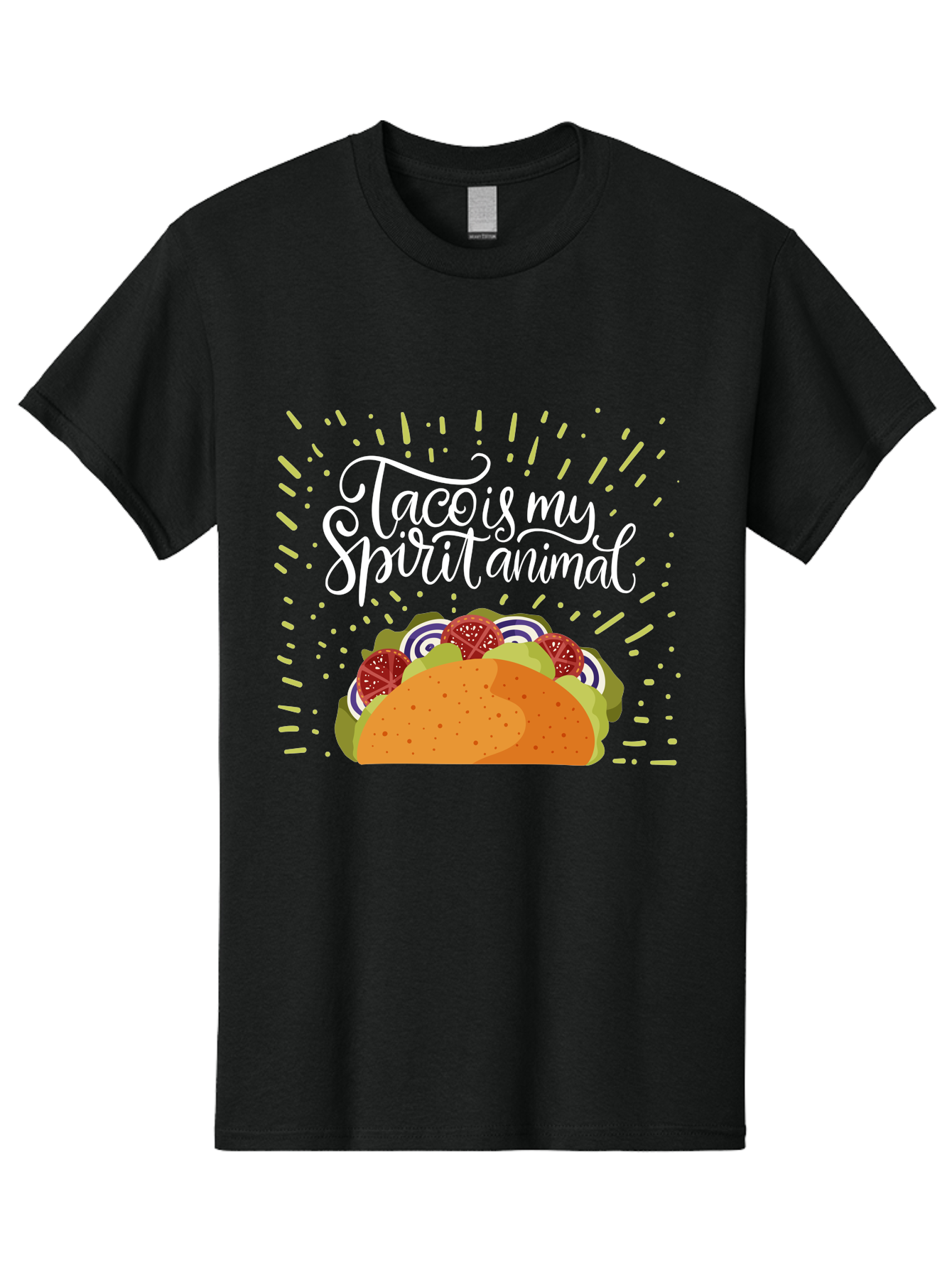Taco-Is-My-Spirit-Animal Men'S Graphic Tee, 100% Cotton, Comfortable Casual Summer Wear, Machine Washable, Taco, Spirit Animal, Mexican Food, Delicious Taco, Foodie Culture, Taco Love, Vibrant Graphics, Playful Design, Tasty Meal, - Aaa302 19