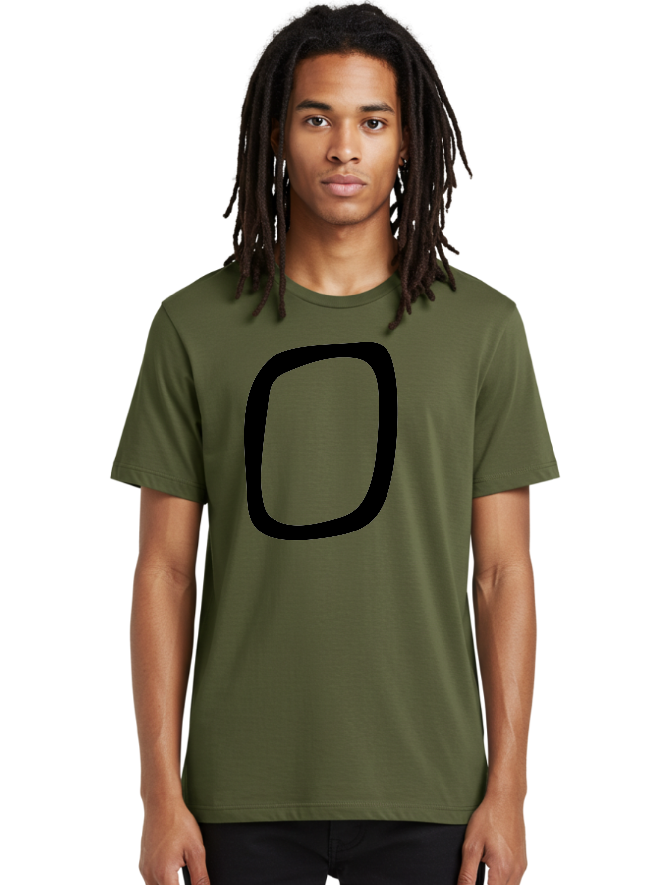 0 Men'S Graphic Tee, 100% Cotton, Comfortable Casual Summer Wear, Machine Washable, Handwritten Zero, Black Outline, Simple Design, Minimalist Style, Numeral, Number Zero, Digit - Aaa351 10