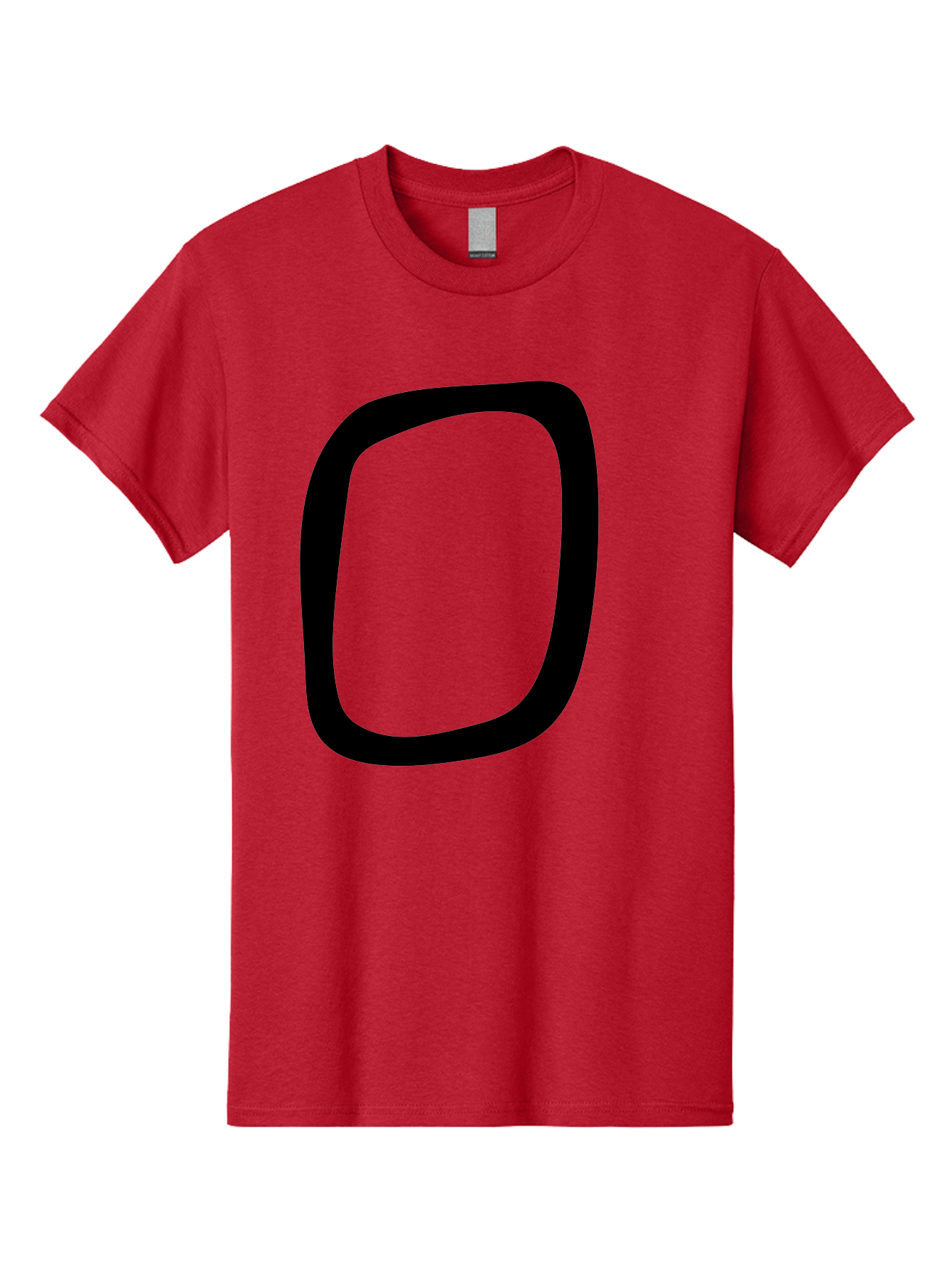 0 Men'S Graphic Tee, 100% Cotton, Comfortable Casual Summer Wear, Machine Washable, Handwritten Zero, Black Outline, Simple Design, Minimalist Style, Numeral, Number Zero, Digit - Aaa351 29