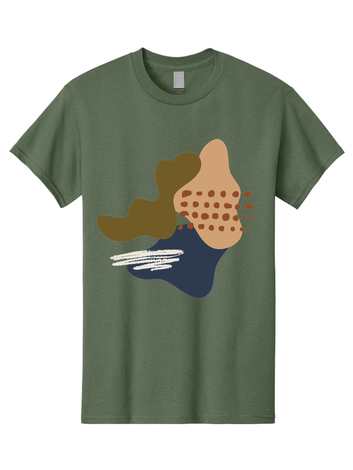 Abstract-Shapes-1 Men'S Graphic Tee, 100% Cotton, Comfortable Casual Summer Wear, Machine Washable, Abstract Art, Modern Design, Irregular Shapes, Earthy Tones, Bold Colors, Dynamic Composition, Creative Expression, Contemporary Style - Aaa353 15