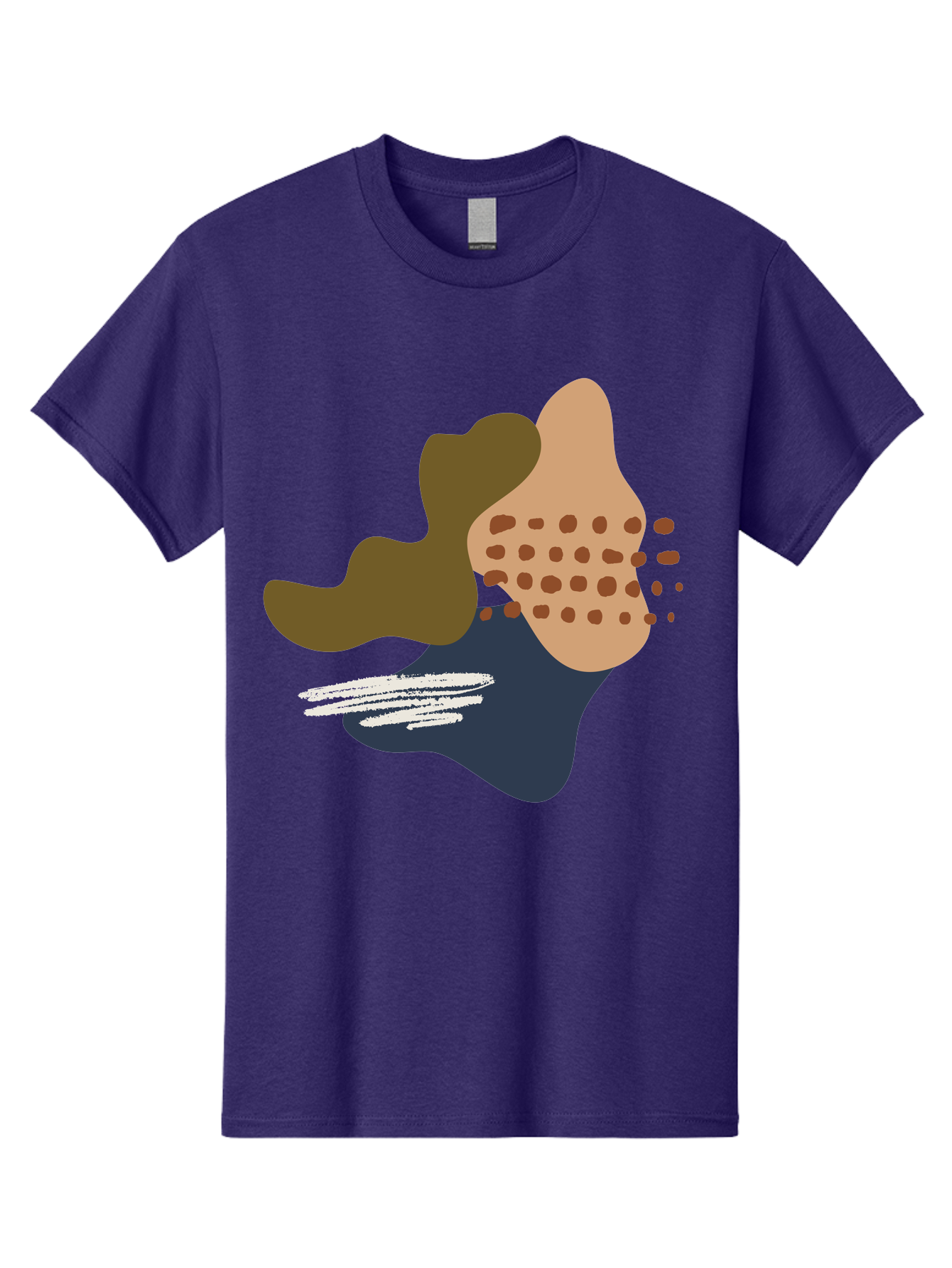 Abstract-Shapes-1 Men'S Graphic Tee, 100% Cotton, Comfortable Casual Summer Wear, Machine Washable, Abstract Art, Modern Design, Irregular Shapes, Earthy Tones, Bold Colors, Dynamic Composition, Creative Expression, Contemporary Style - Aaa353 9
